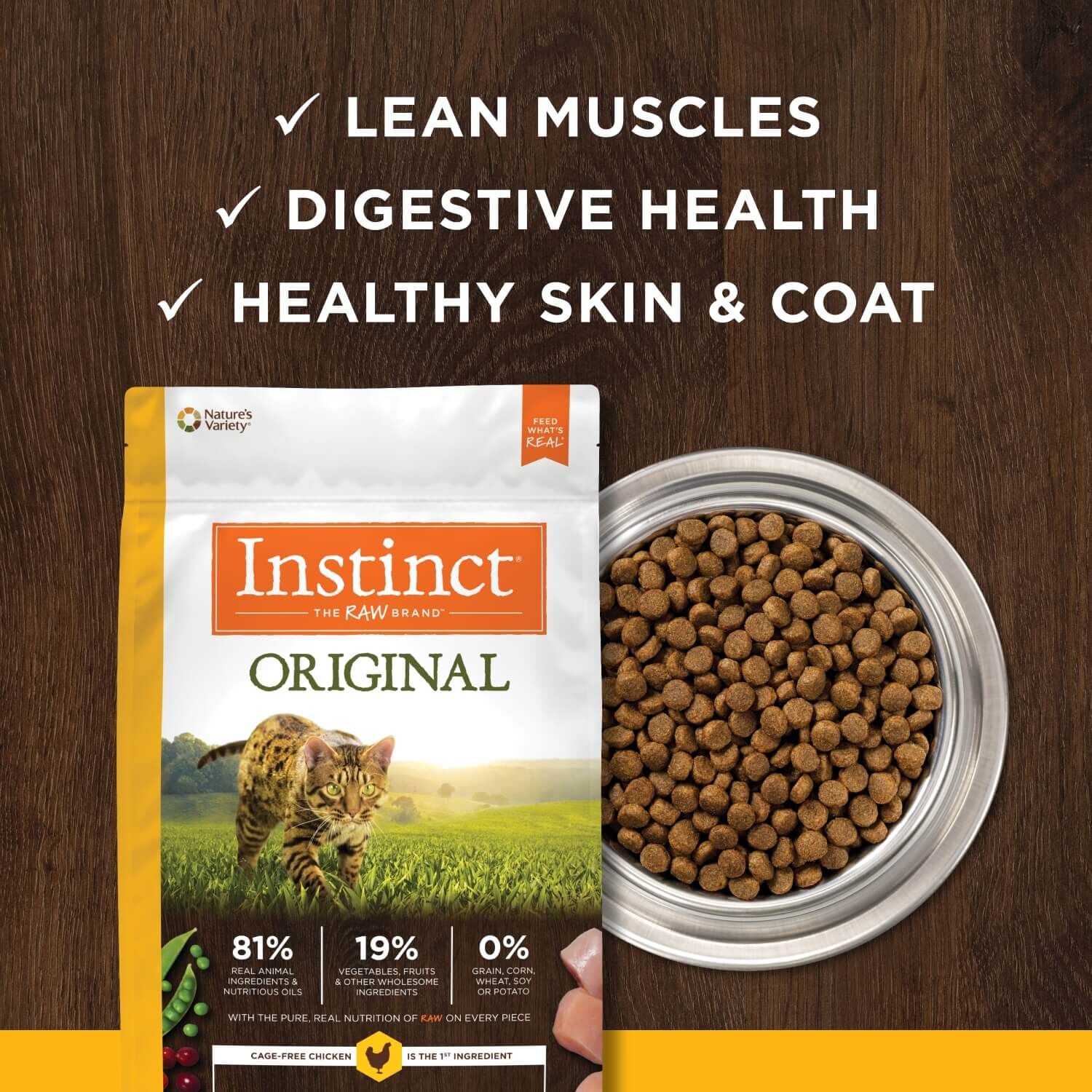 Instinct Original Grain-Free Recipe With Real Chicken Dry Cat Food