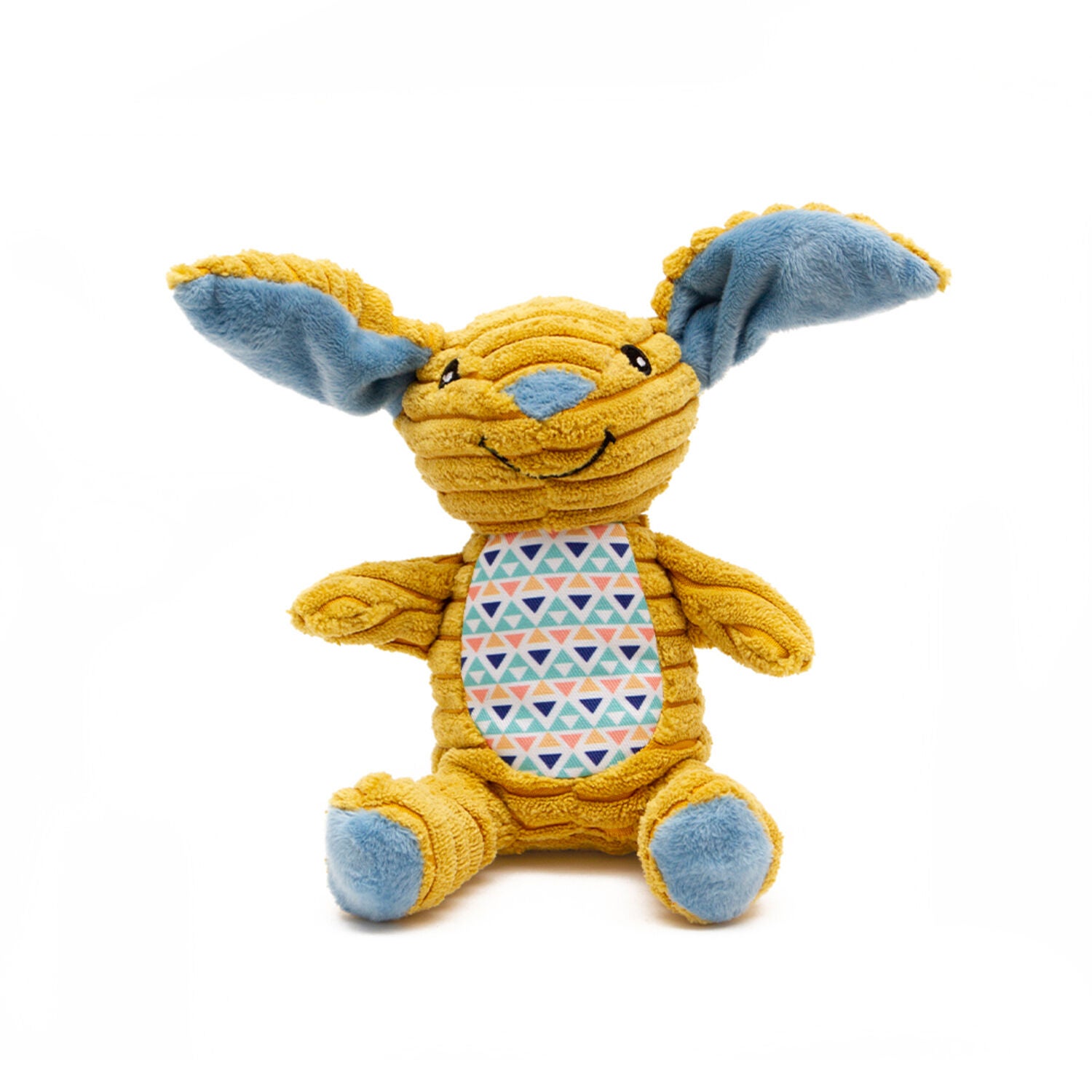 Great & Small Cuddle Me Knot Plush Rabbit Squeaky Dog Toy