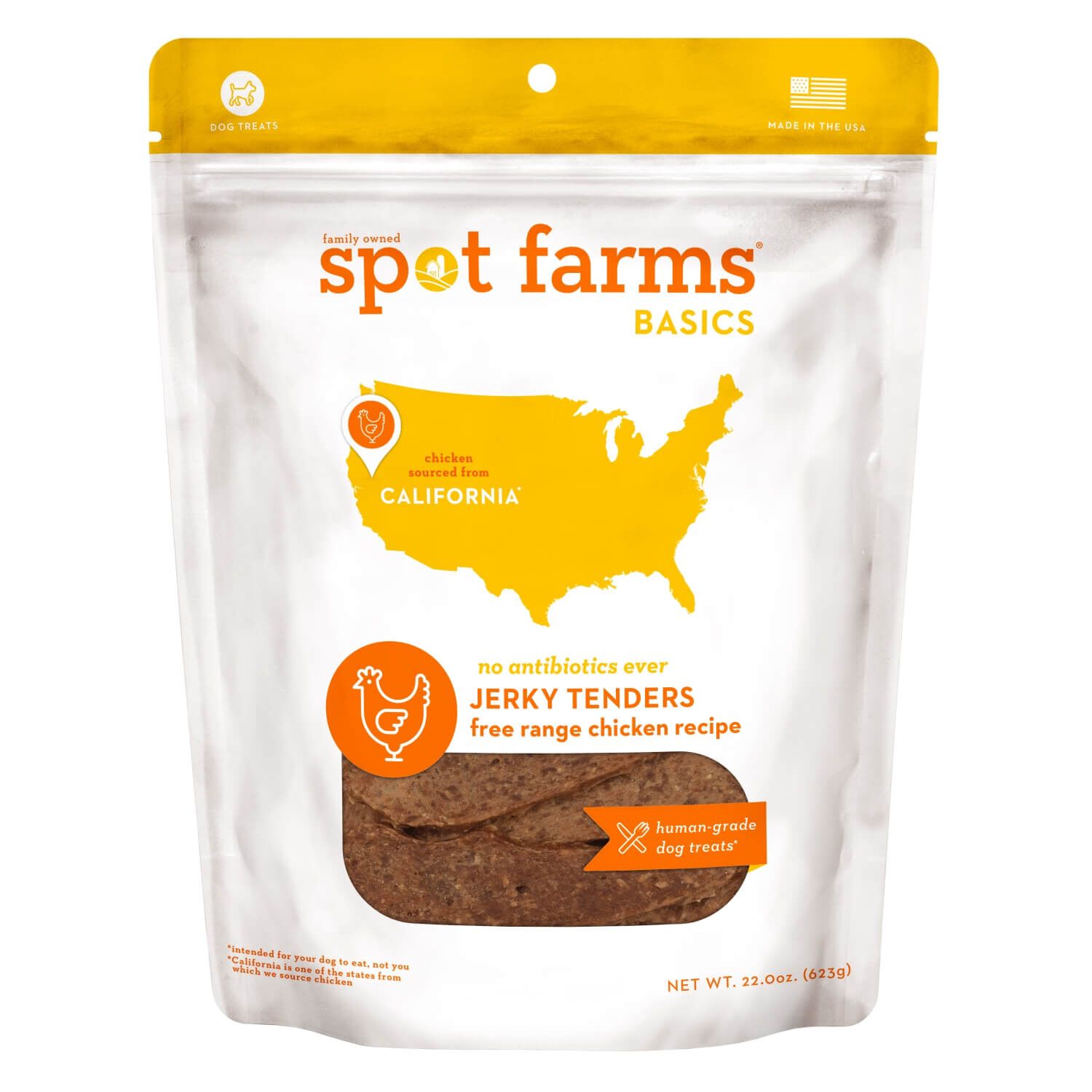 Spot Farms Basics Chicken Jerky Tenders All Natural Dog Treats