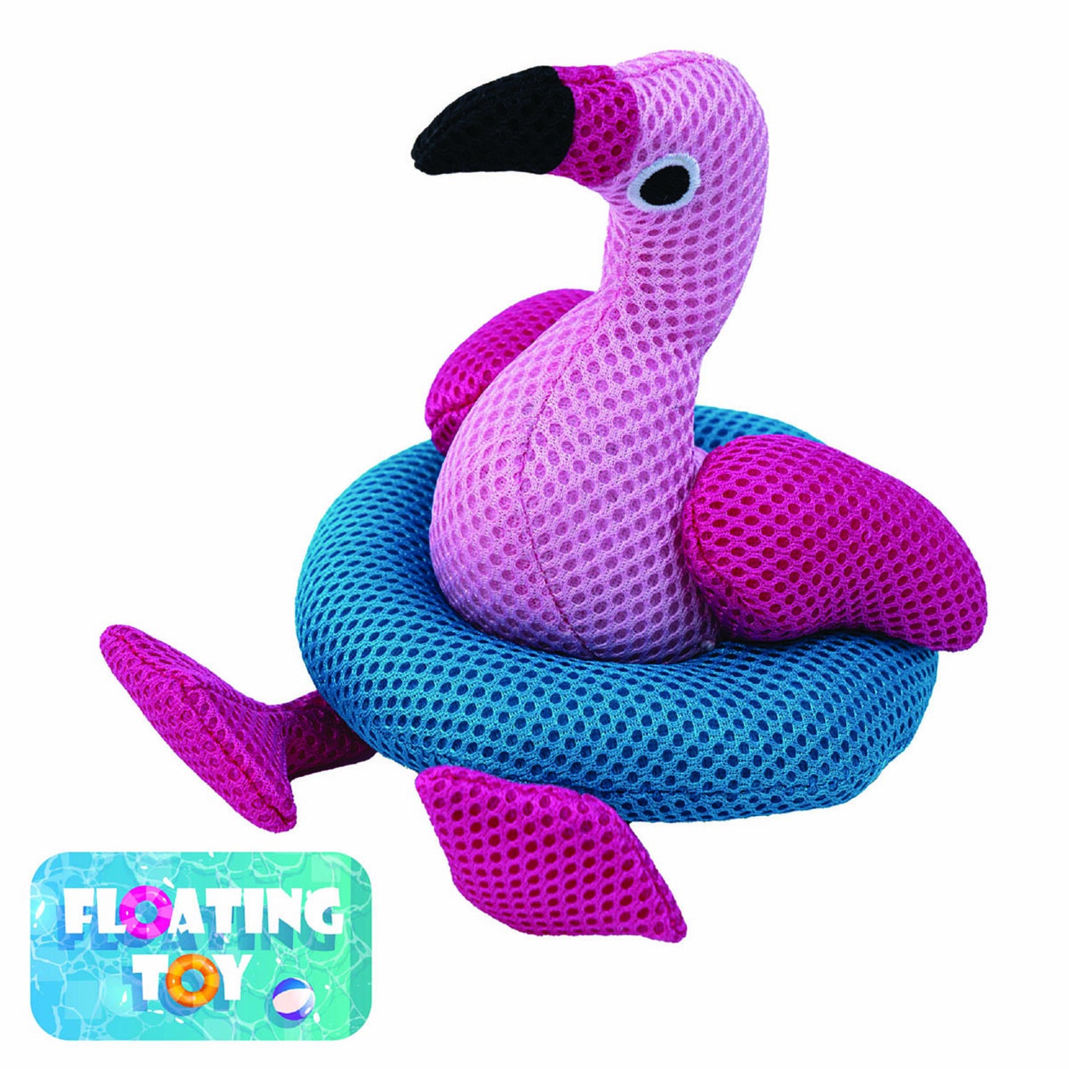 Territory Flamingo Floating Mesh Dog Toy