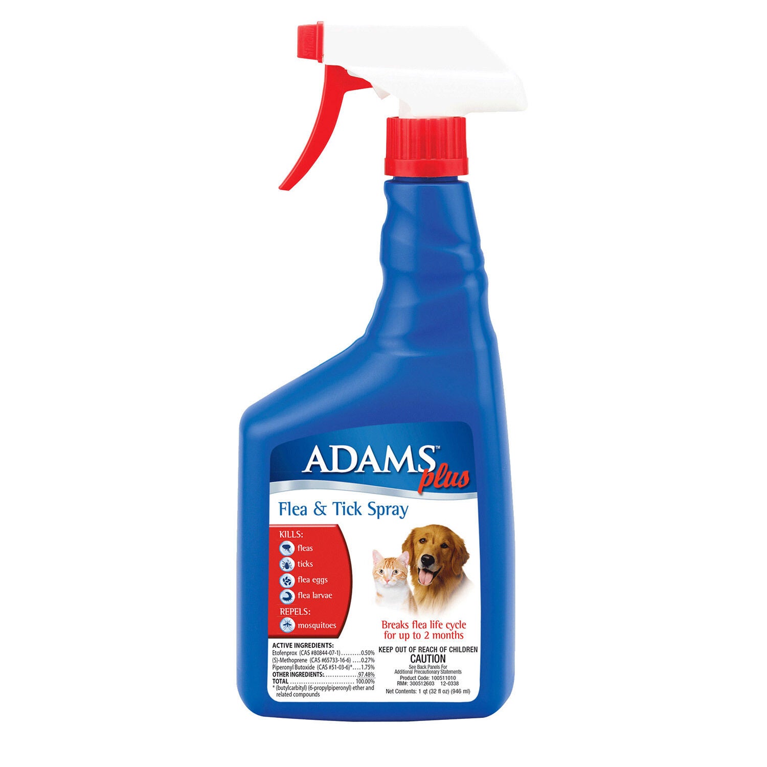 Adams Plus Flea & Tick Spray For Dogs & Cats
