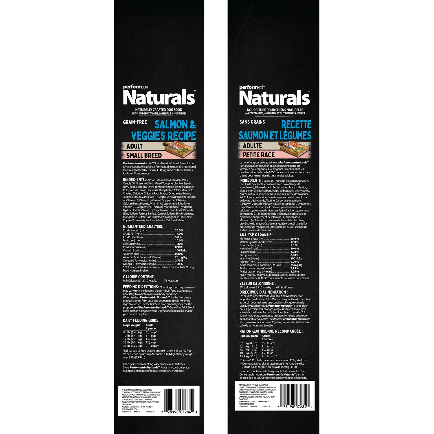 Performatrin Naturals Salmon & Veggies Recipe Small Breed Adult Dry Dog Food, 12-Lb