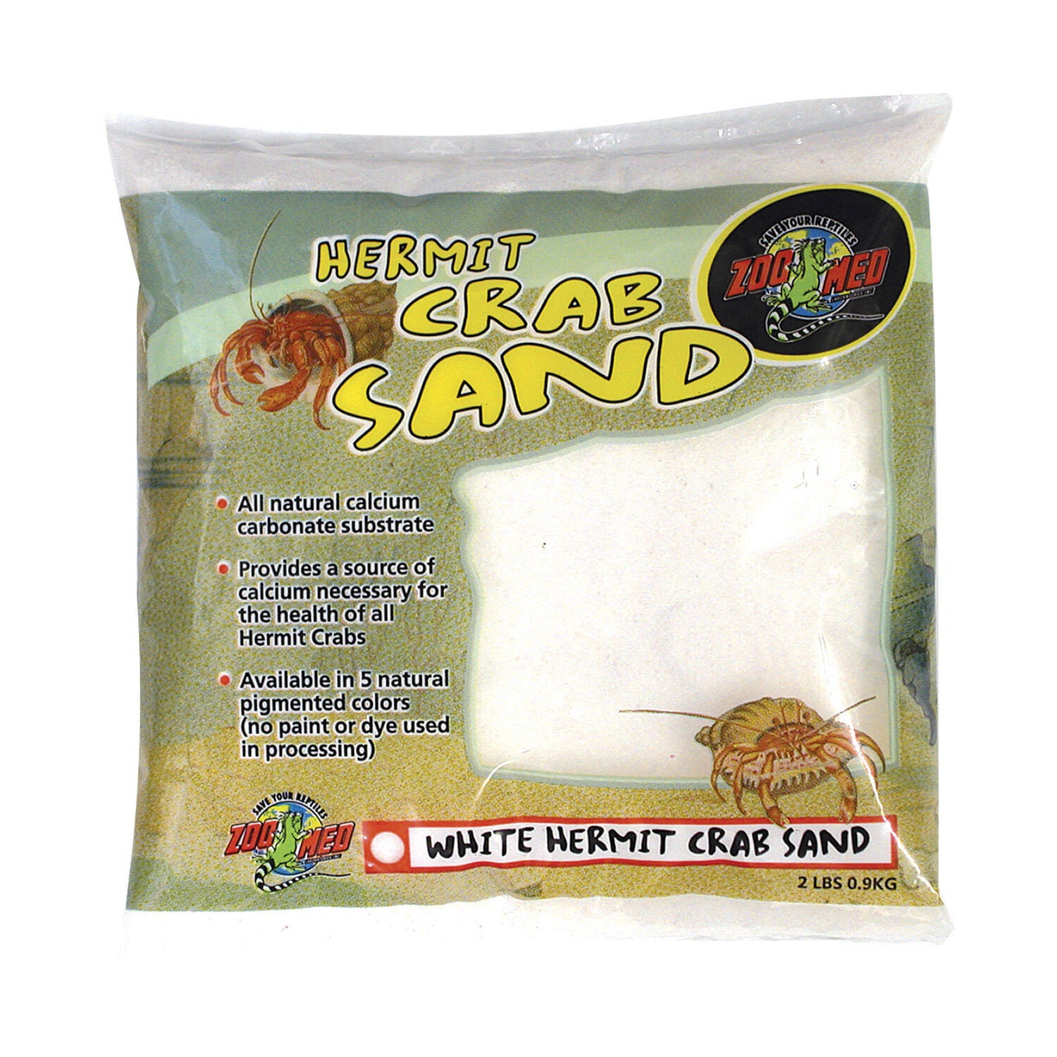 Zoo Med Hermit Crab Sand - White Substrate For Reptiles