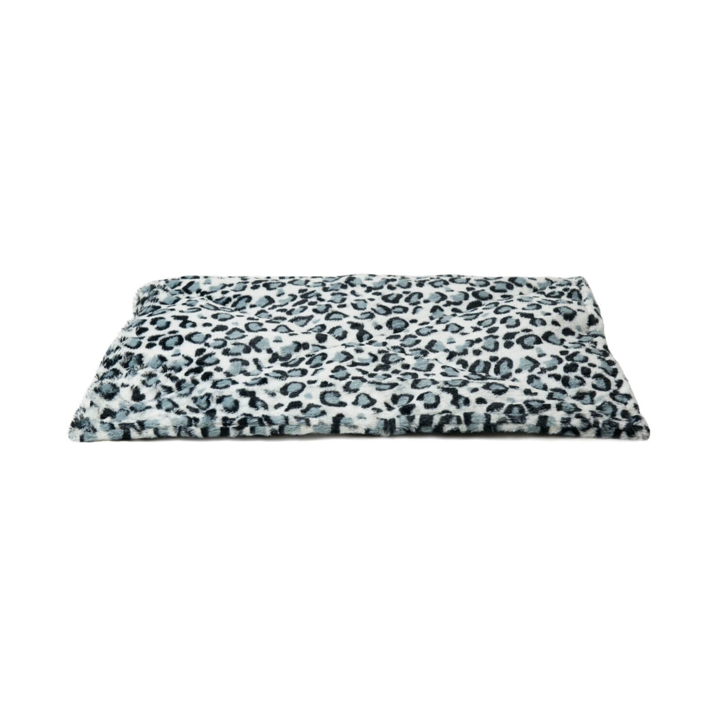 Furhaven Thermanap Quilted Faux Fur Insulated Thermal Self-Warming Pet Bed Mat - Snow Leopard