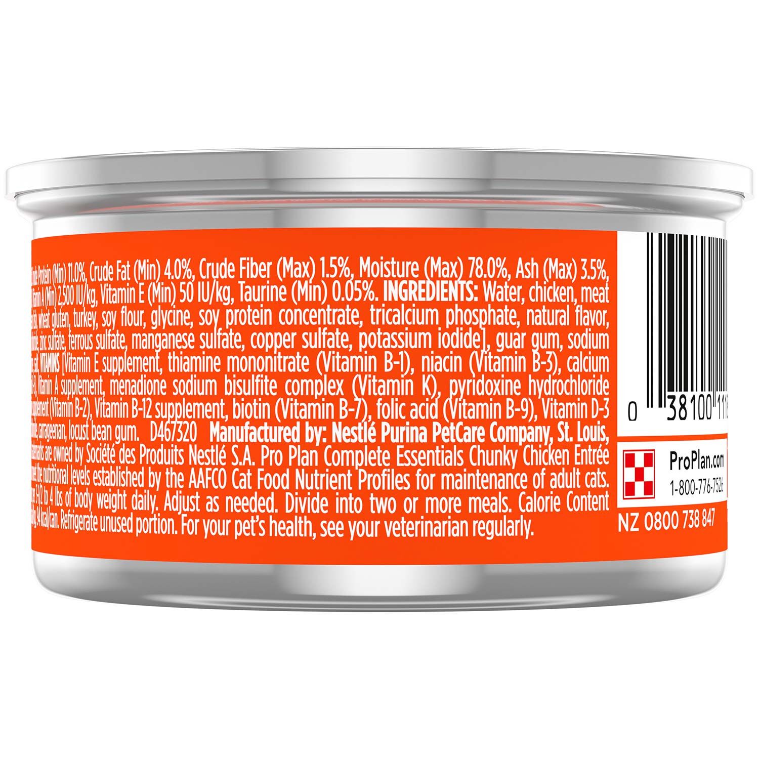 Purina Pro Plan Classic Chunky Chicken Entree Cat Food