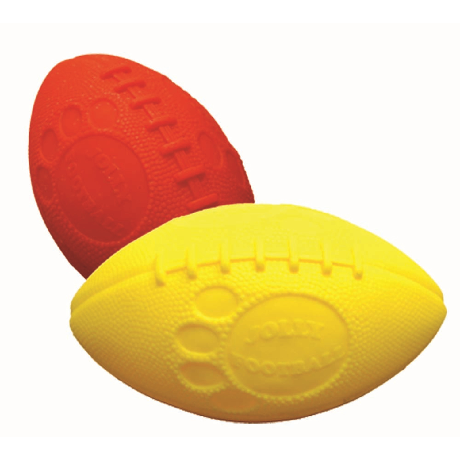 Jolly Pets Football Dog Toy, Orange - 8 In