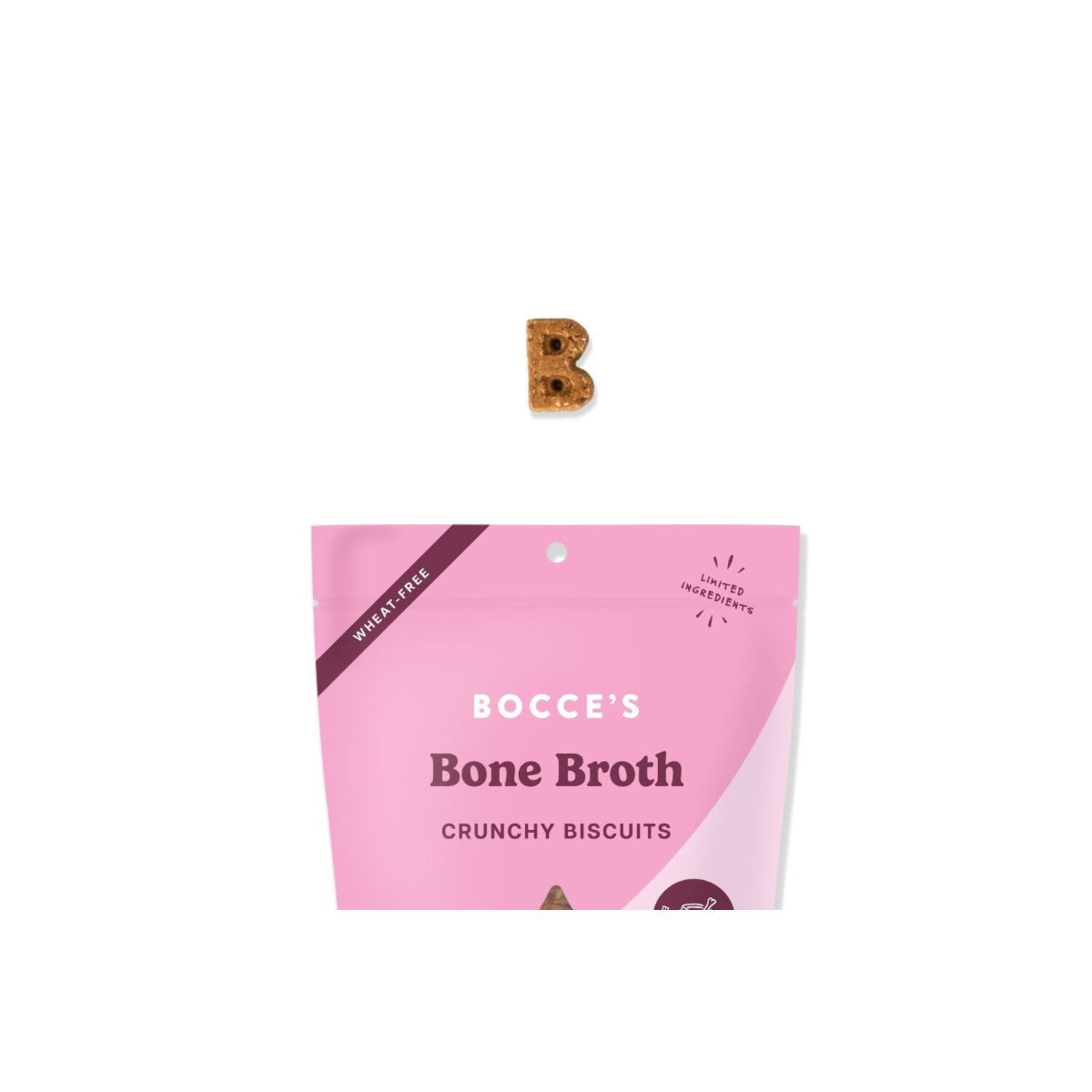 Bocce's Bakery Bone Broth Biscuit Dog Treats, 5Oz