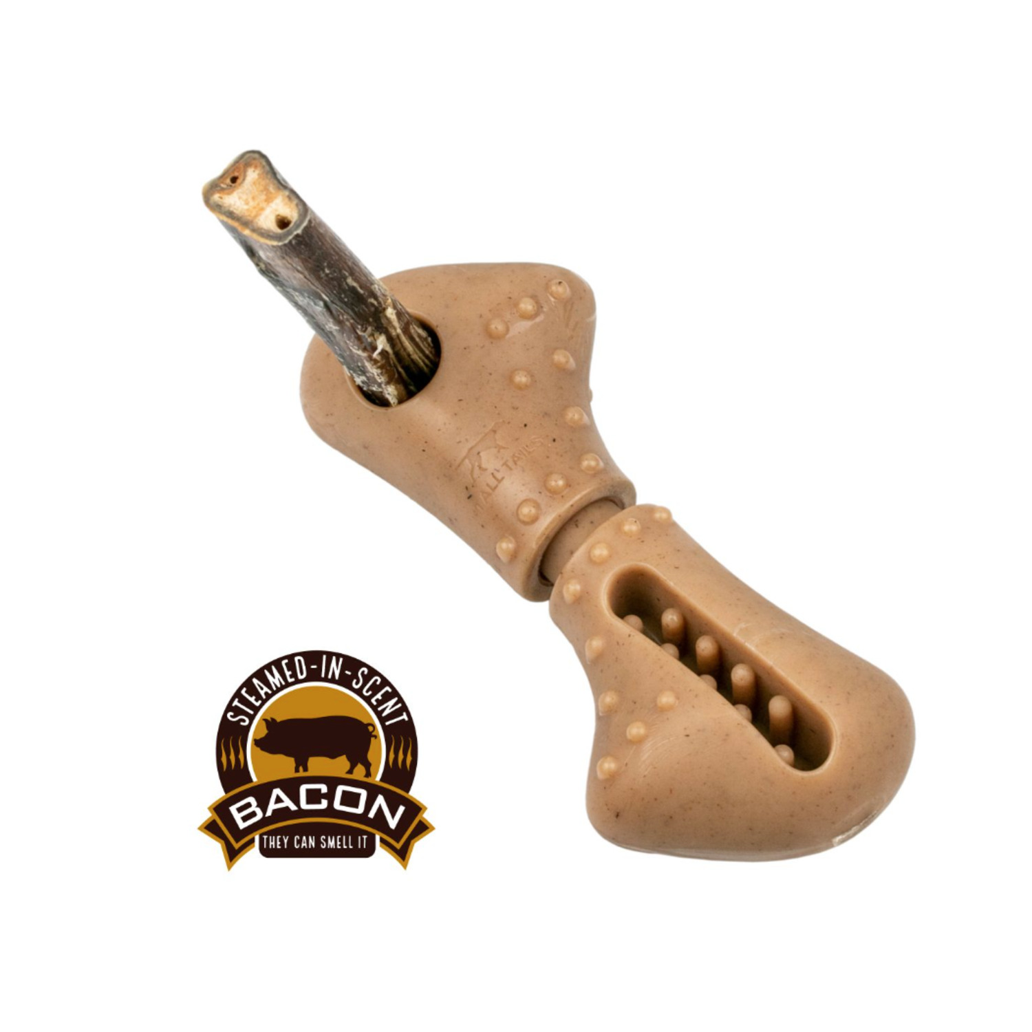 Tall Tails Bully Stick Holder & Dog Chew Toy, 7" Large