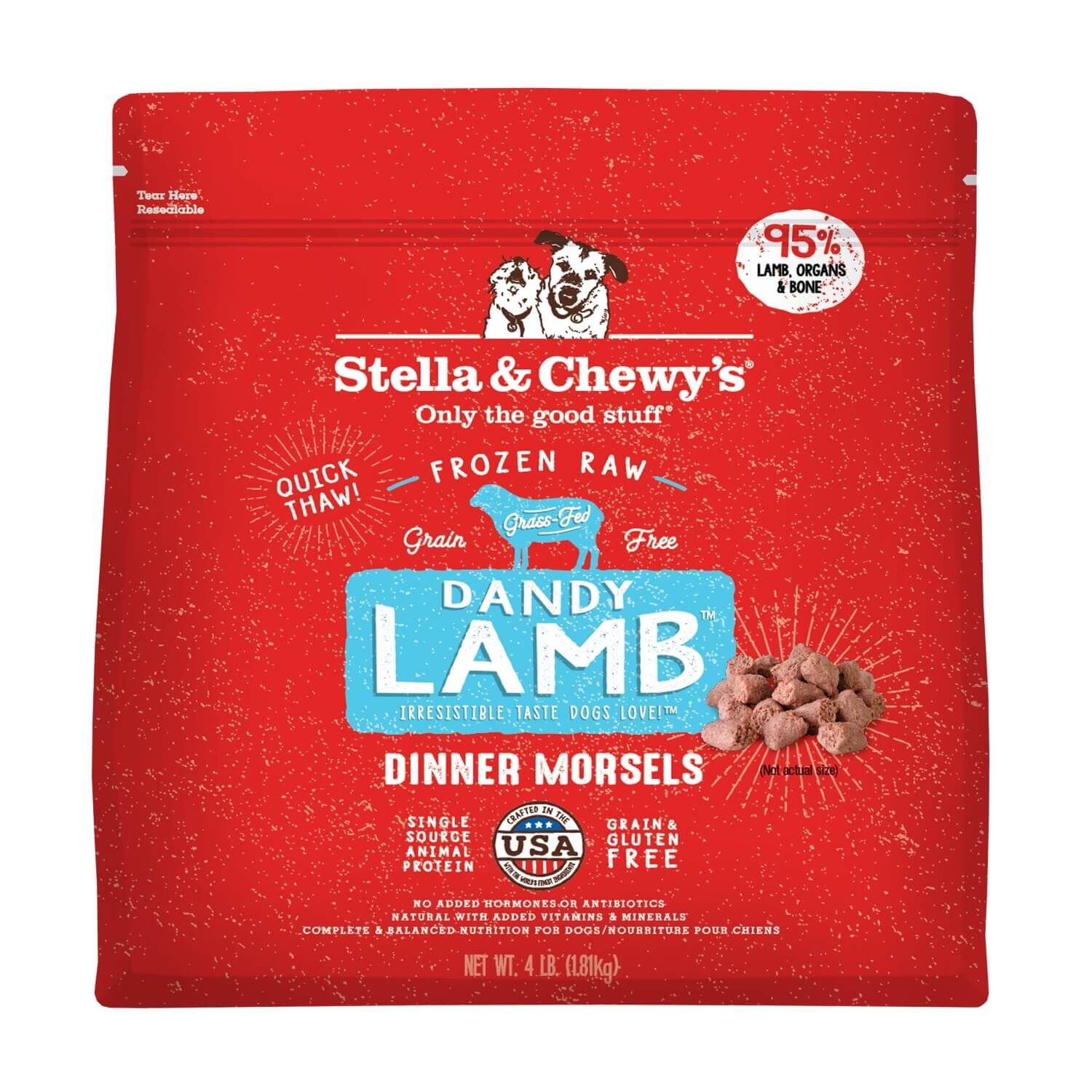 Stella & Chewy's Stella & Chewys Dandy Lamb Morsels Frozen Dog Food
