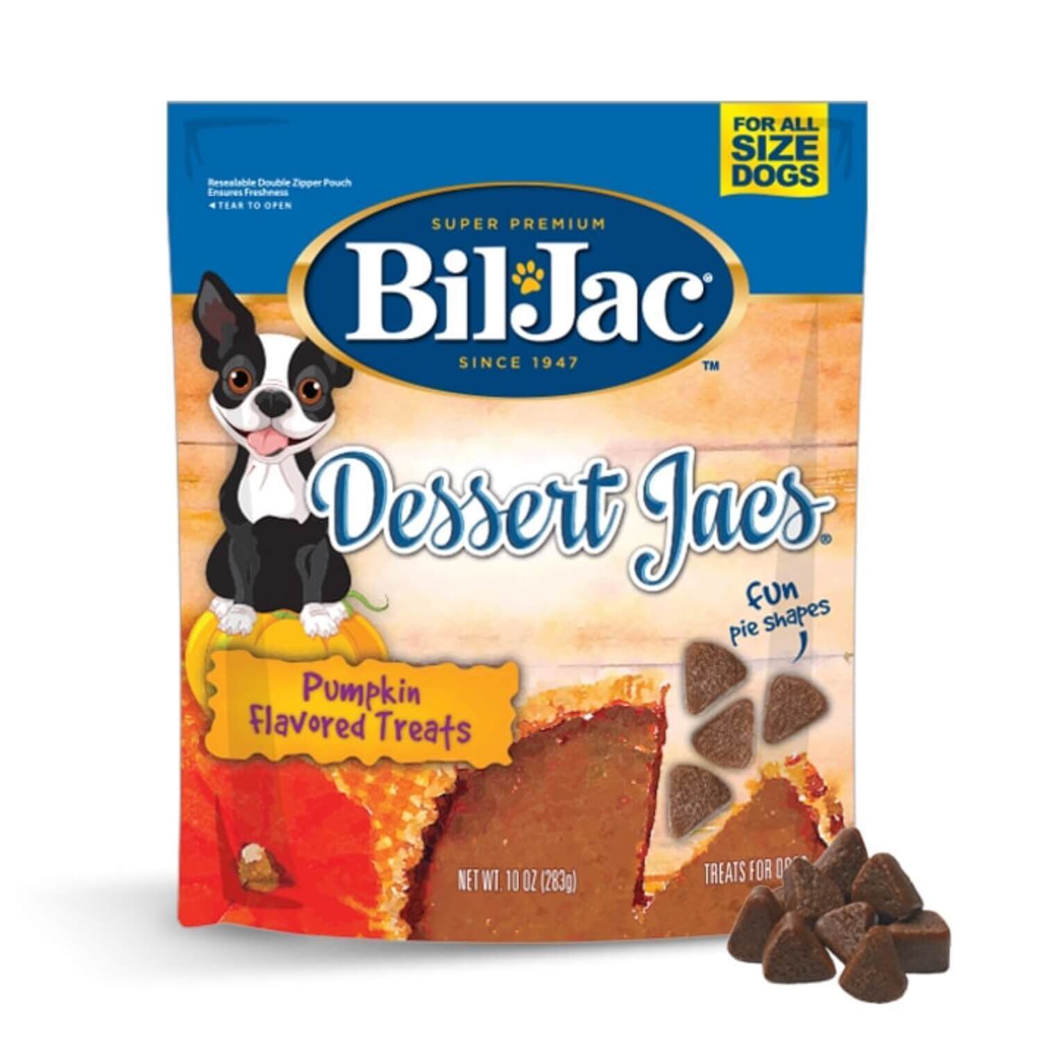 Bil-Jac Dessert Jacs Soft & Chewy Pumpkin Flavored Dog Treats