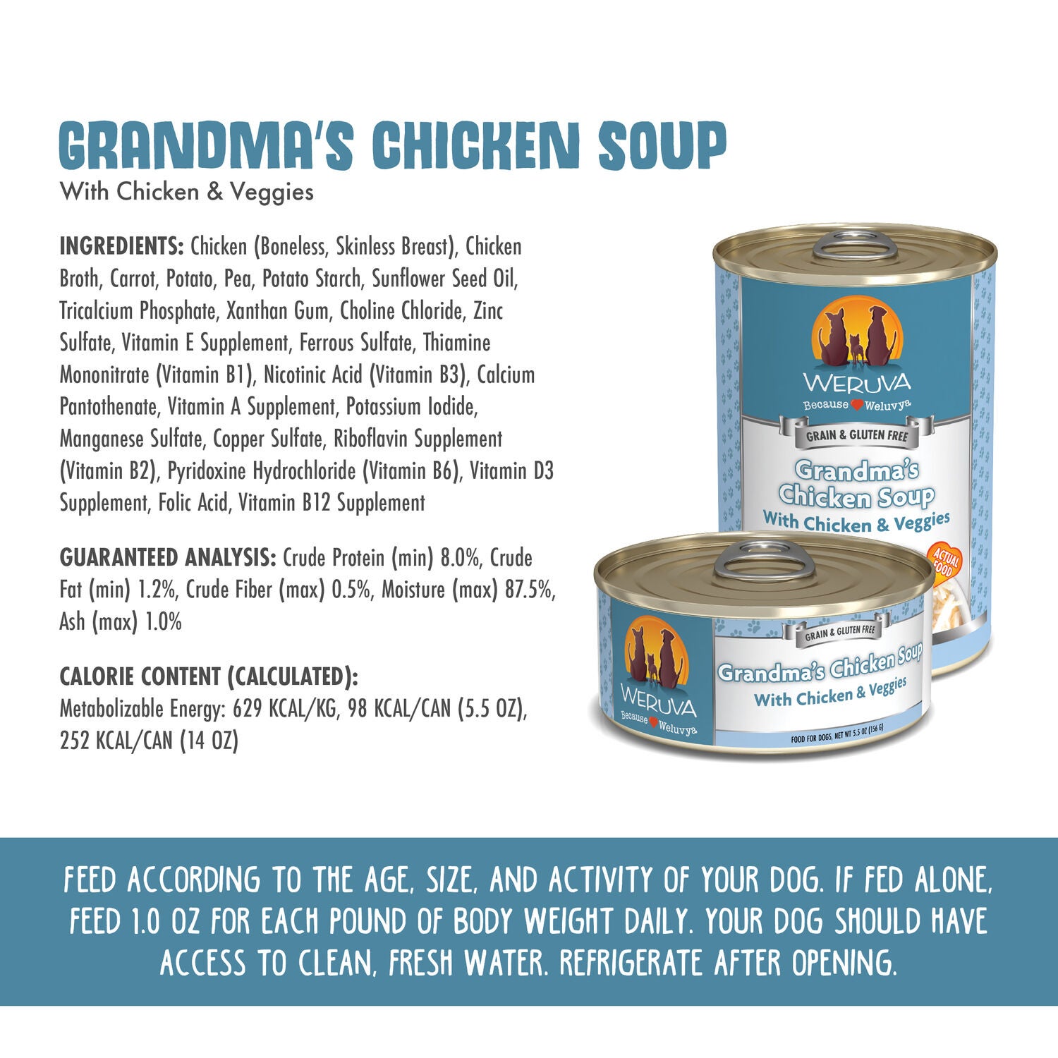Weruva Grandma's Chicken Soup With Chicken & Veggies Wet Dog Food