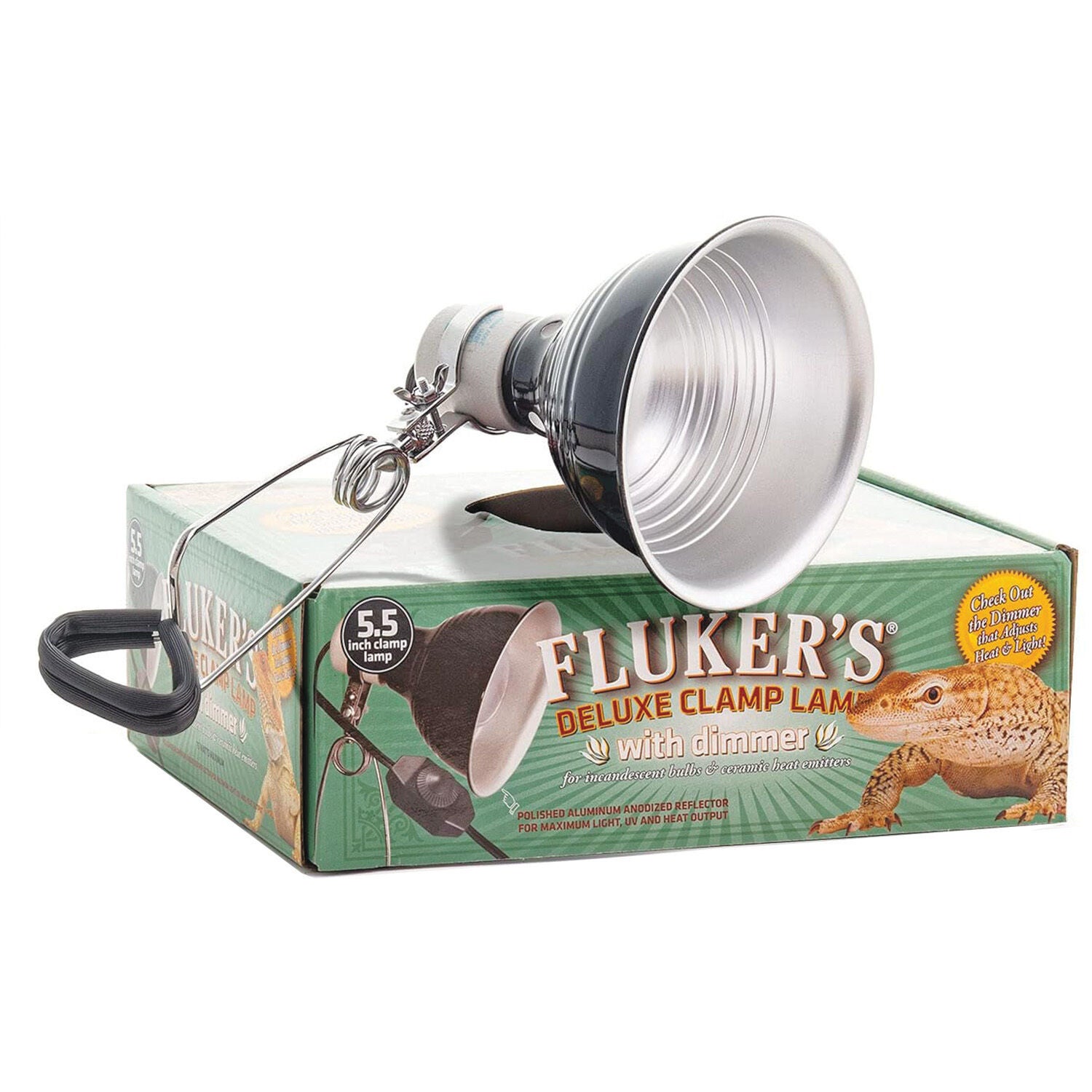 Fluker's Porcelain Clamp Lamp For Reptiles
