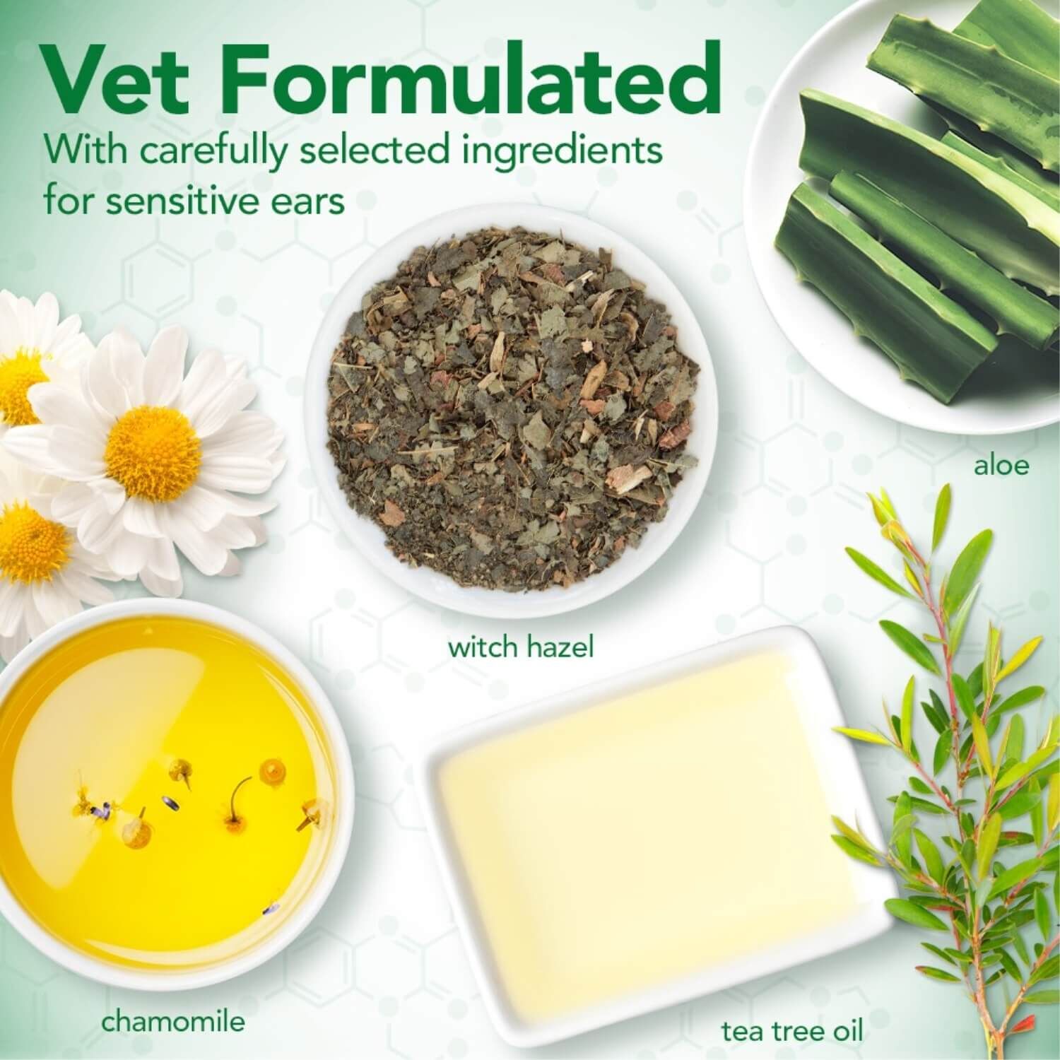 Vet's Best Multi Symptom Dog Ear Wash & Dry Cleaning Kit