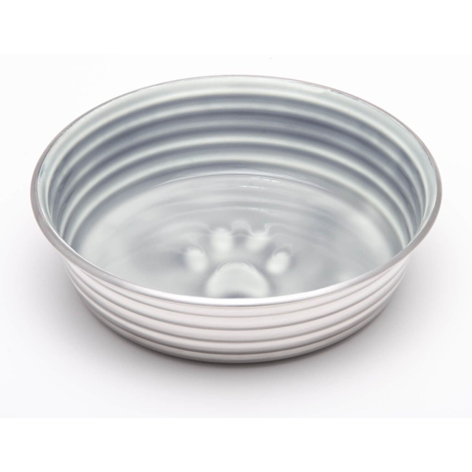Le-Bol By Loving Pets No Tip, No Skid, Ceramic-Like Stainless Steel Dishwasher Safe Pet Feeding Bowl - Parisian Gray