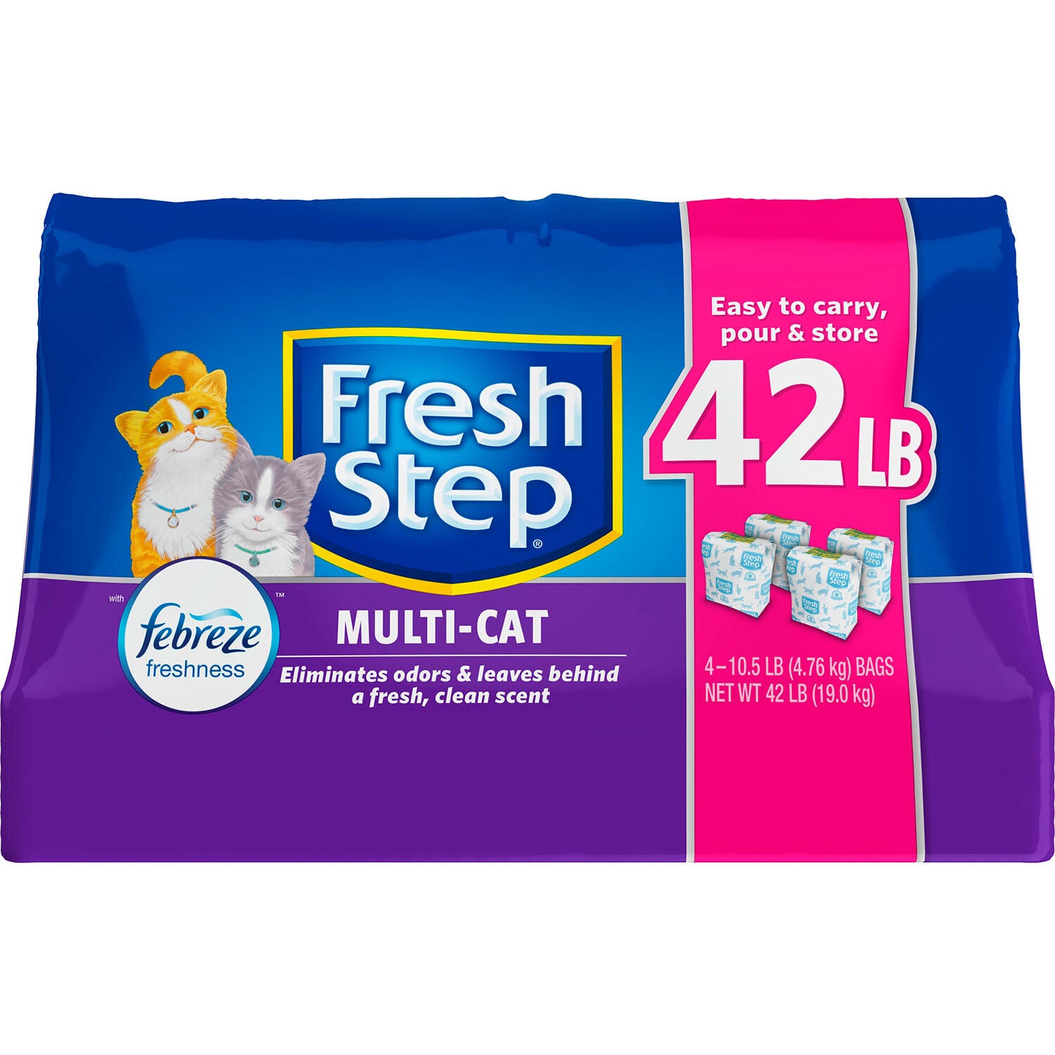 Fresh Step Multicat Scented Litter With The Power Of Febreze Clumping Cat Litter