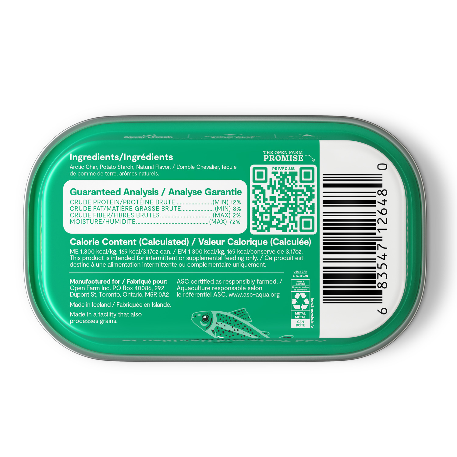Open Farm Arctic Char Cat Food Topper, 3.17Oz-Pack Of 17