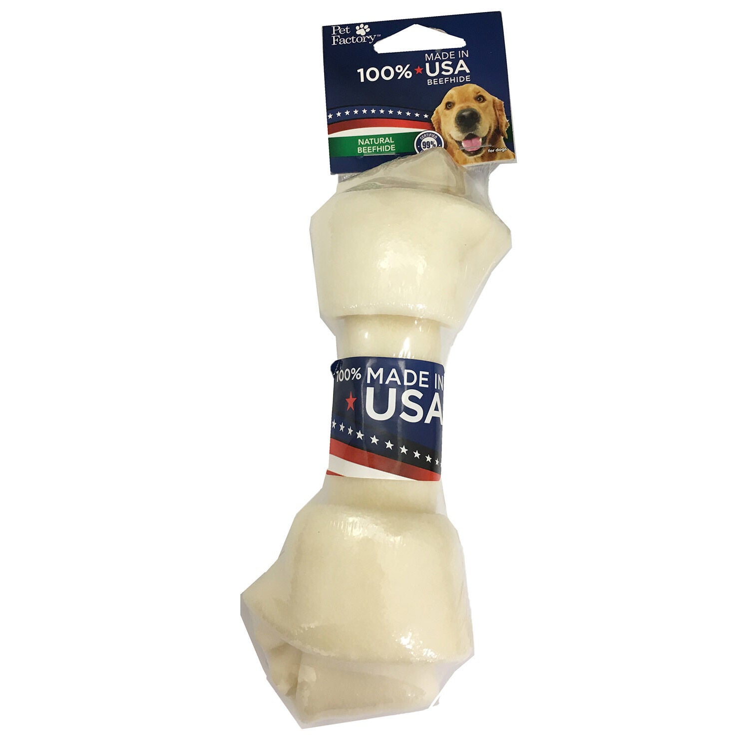 Pet Factory Beefhide Bone Dog Treat