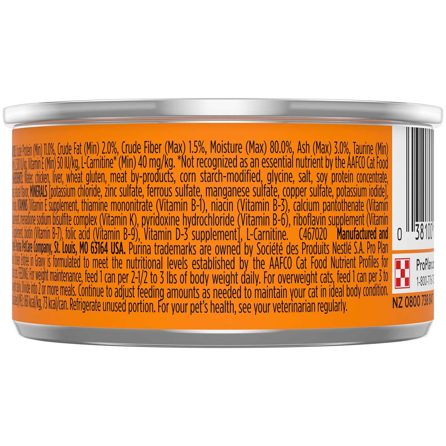 Purina Pro Plan High Protein Specialized Healthy Metabolism Formula Chicken Entr&eacute;e Wet Cat Food