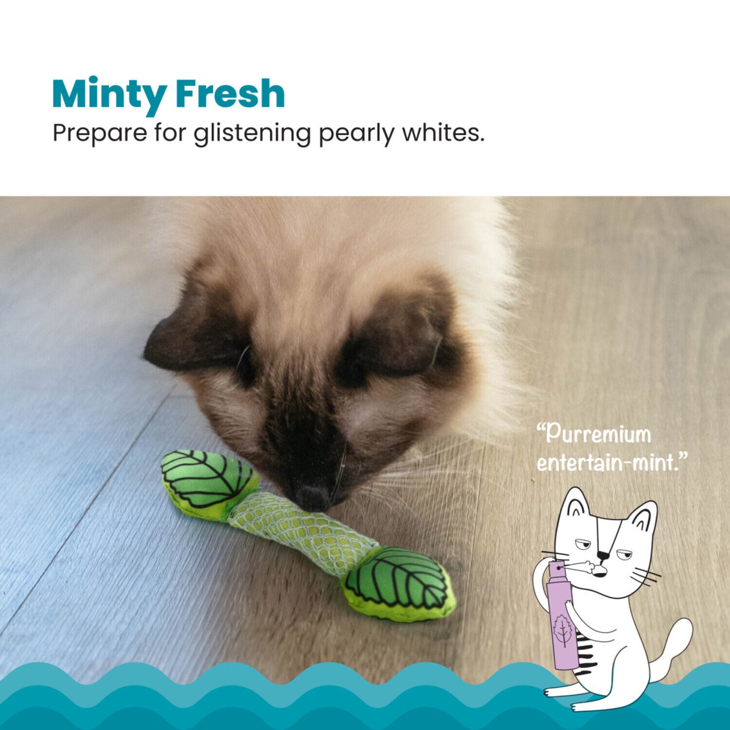 Catstages Fresh Breath Mint Stick Dental Chew Cat Toy