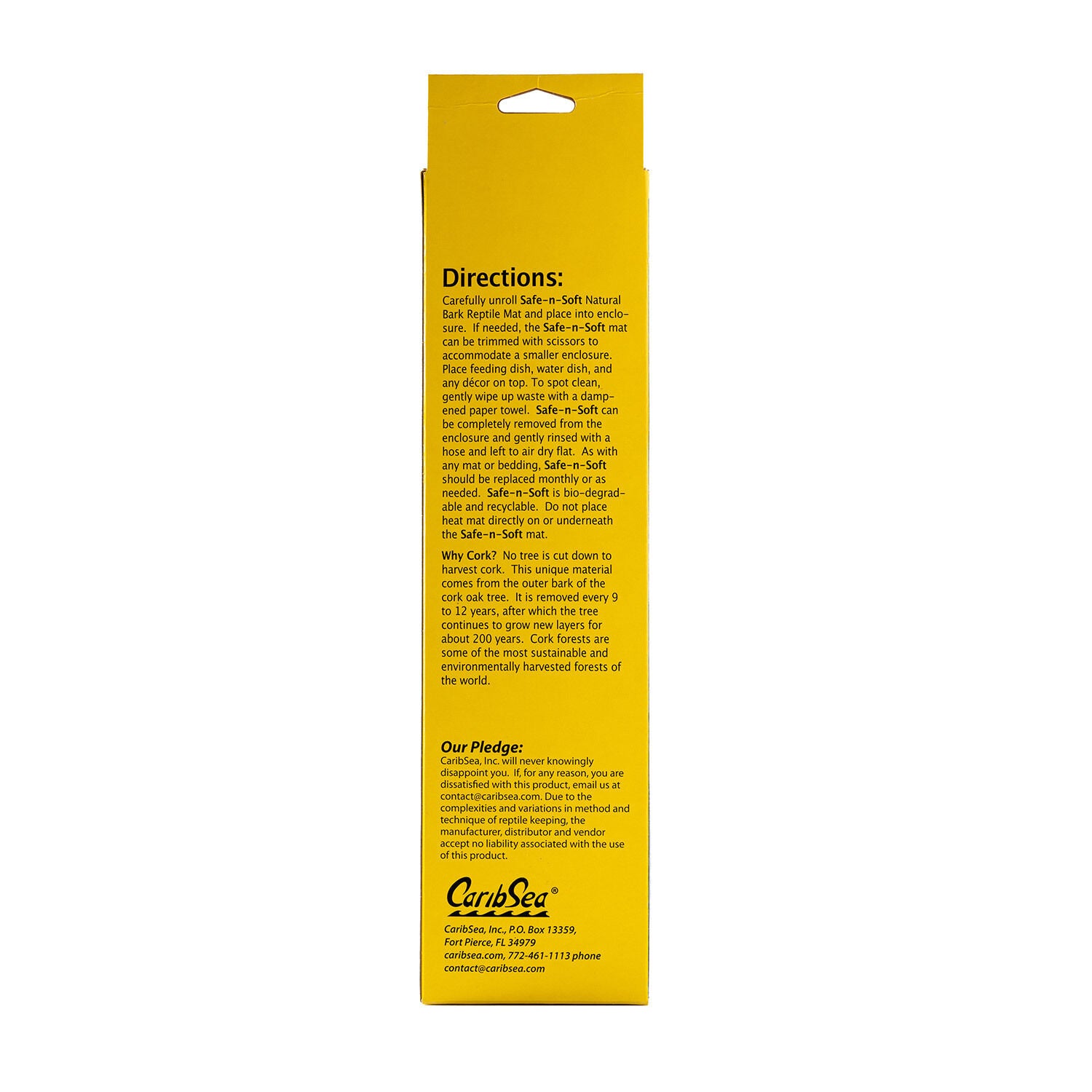 Carib Sea Safe-N-Soft Natural Bark Reptile Mat