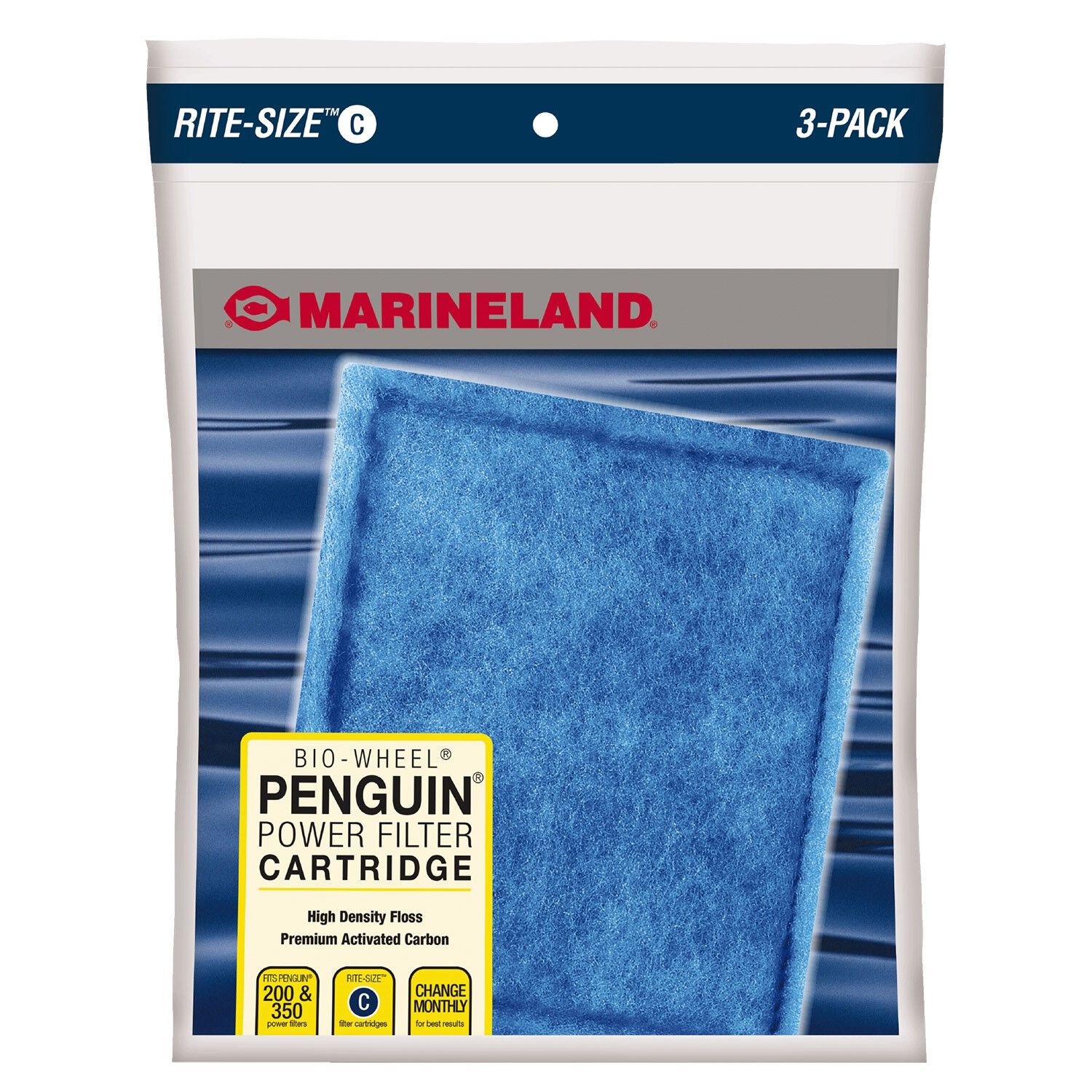 Marineland Rite-Size Penguin Power Aquarium Filter Replacement Cartridge Size C