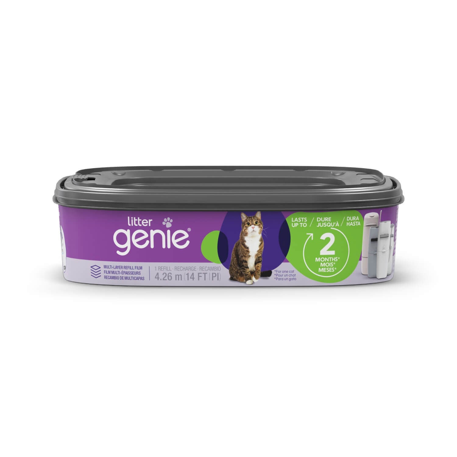 Litter Genie Standard Refill Catridge For Cat Litter Disposal System, 14 Ft