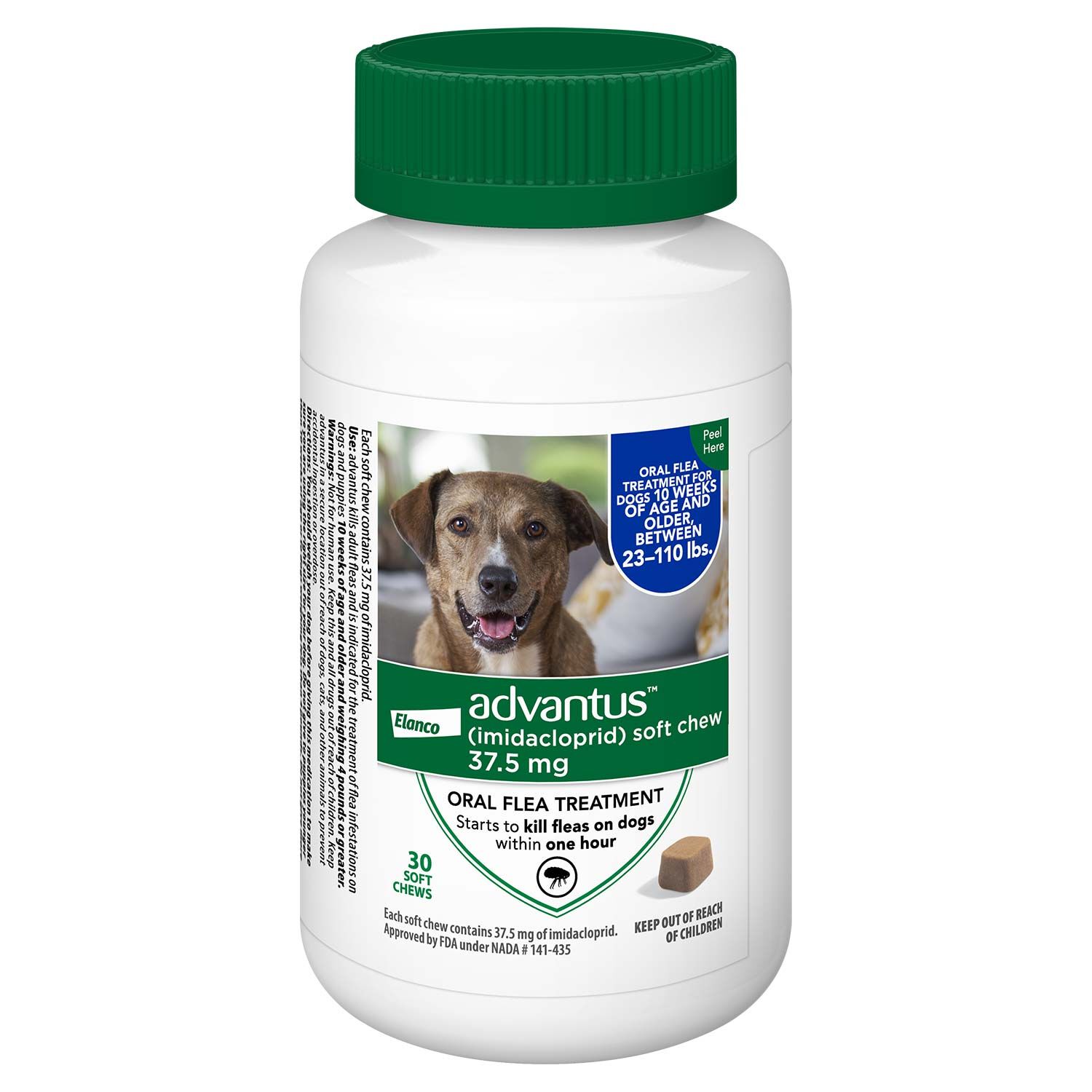 Advantus Chewable Oral Flea Treatment For Dogs, 23-110 Lbs