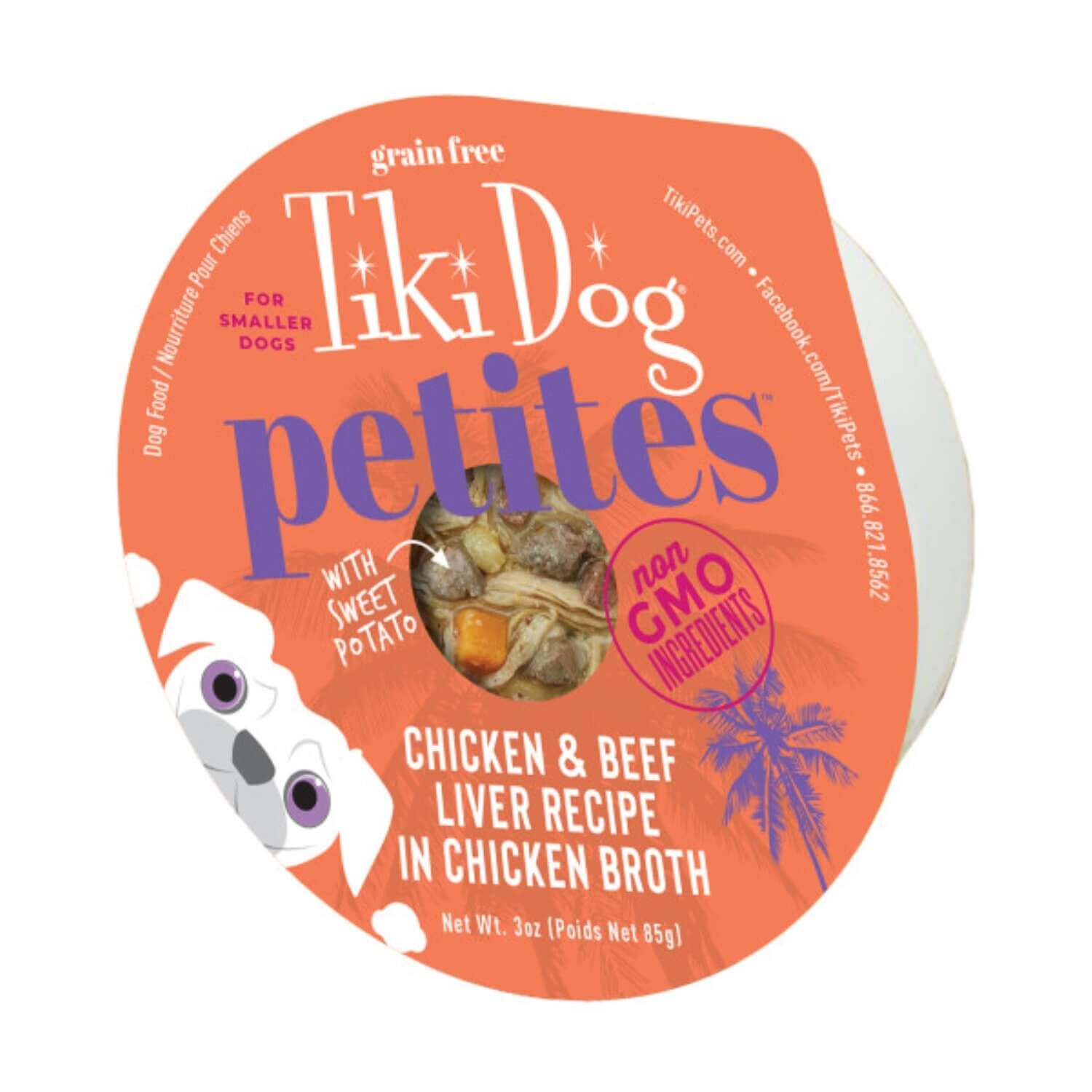 Tiki Dog Aloha Petites Wet Dog Food, Chicken & Beef
