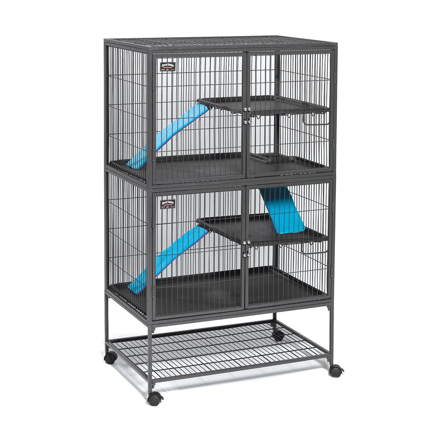 Midwest Ferret Nation - Double Unit With Stand Small Animal Habitat