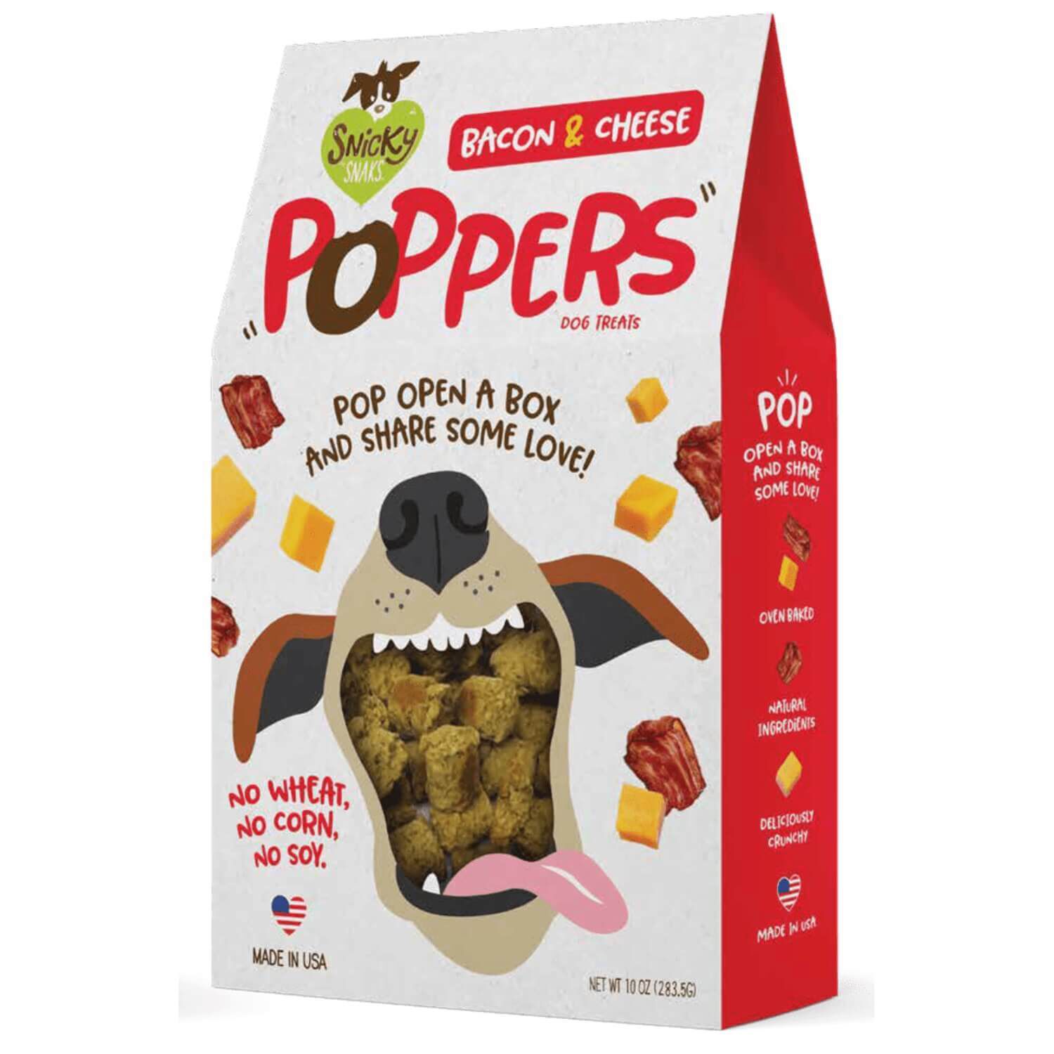 Snicky Snaks Bacon And Cheese Poppers Dog Treats