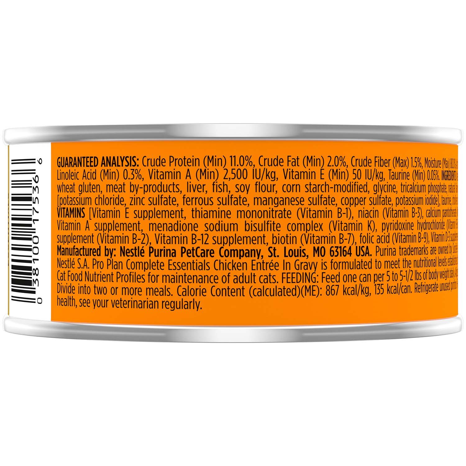 Purina Pro Plan Chicken Entree In Gravy Cat Food