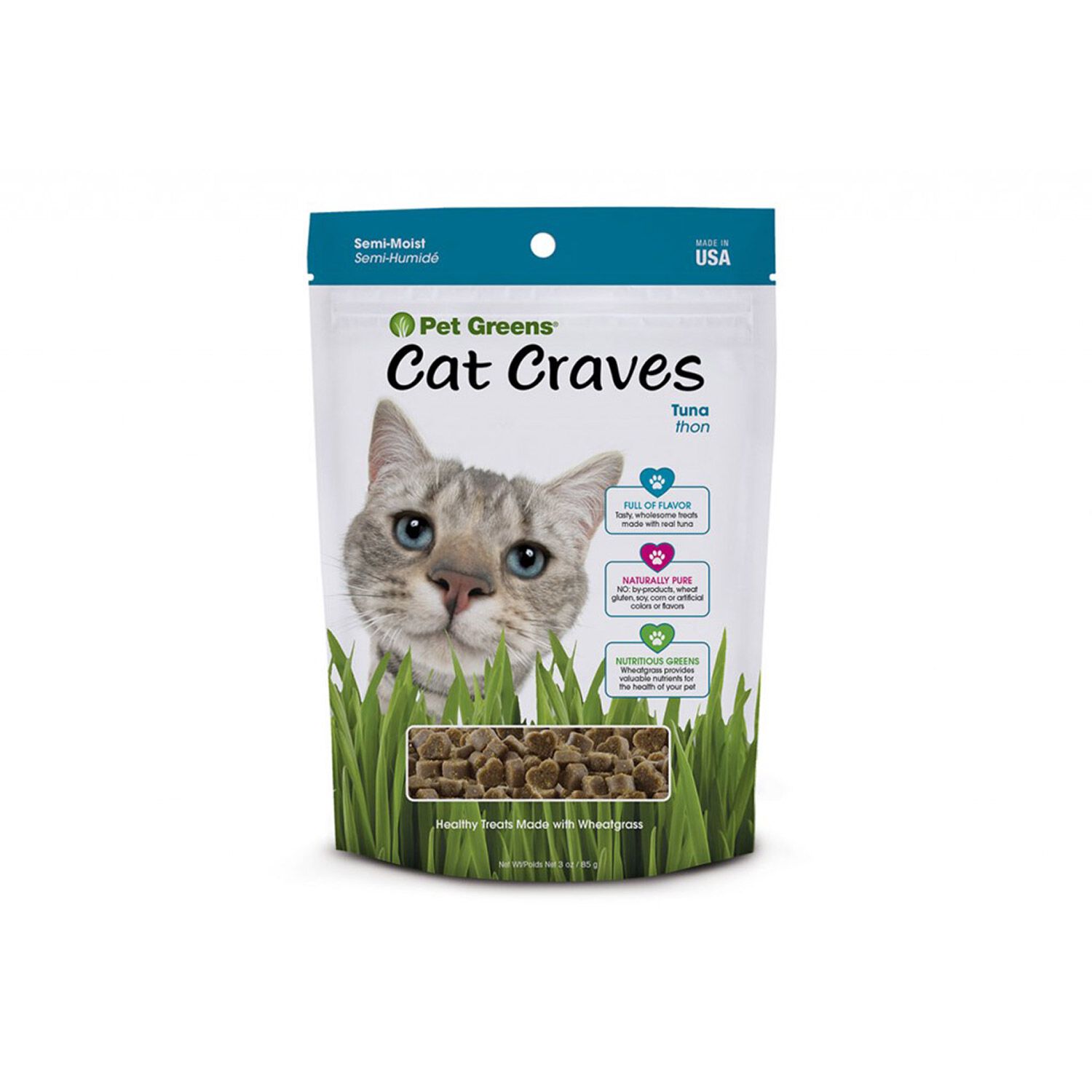 Pet Greens Cat Craves Tuna All Natural Soft & Chewy Cat Treats
