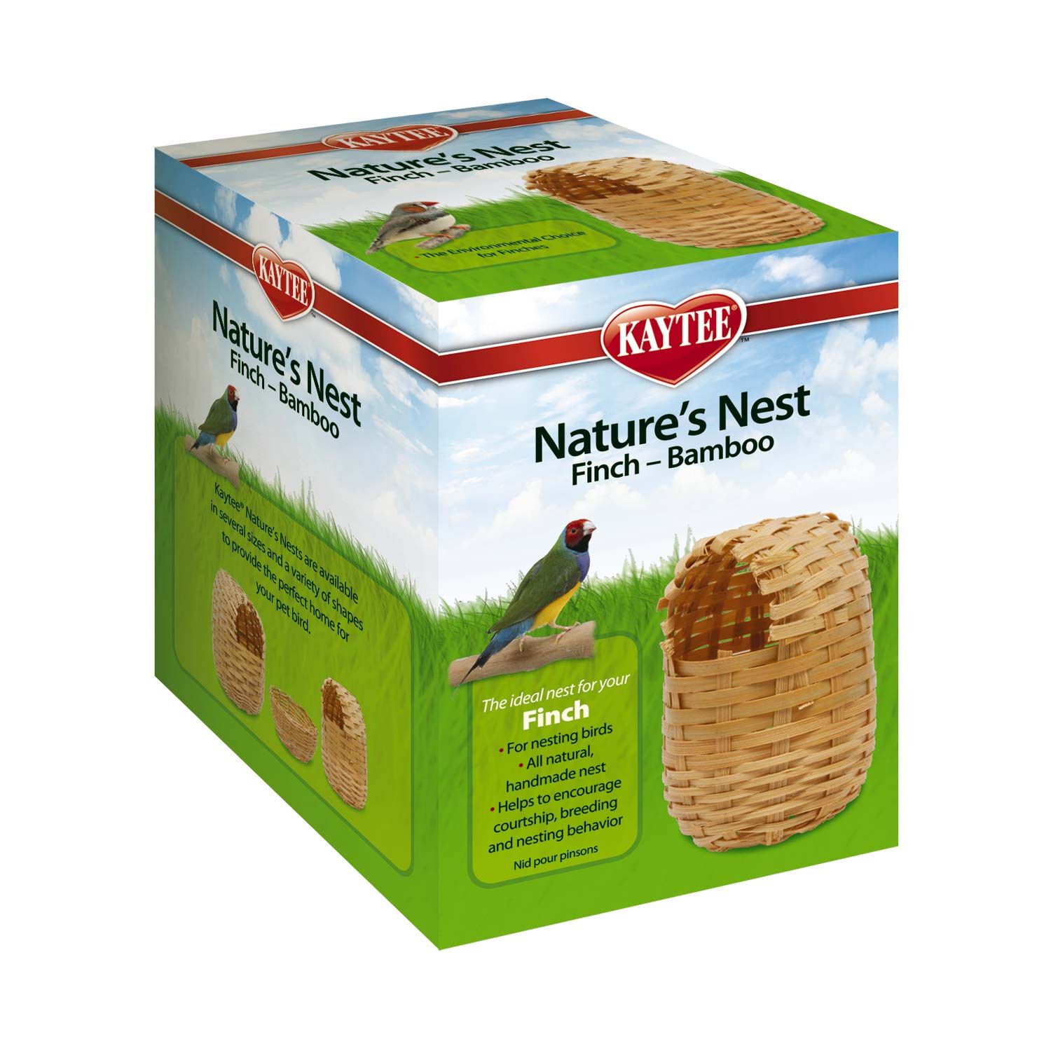 Kaytee Natures Nest Bamboo Finch Nesting Box For Birds