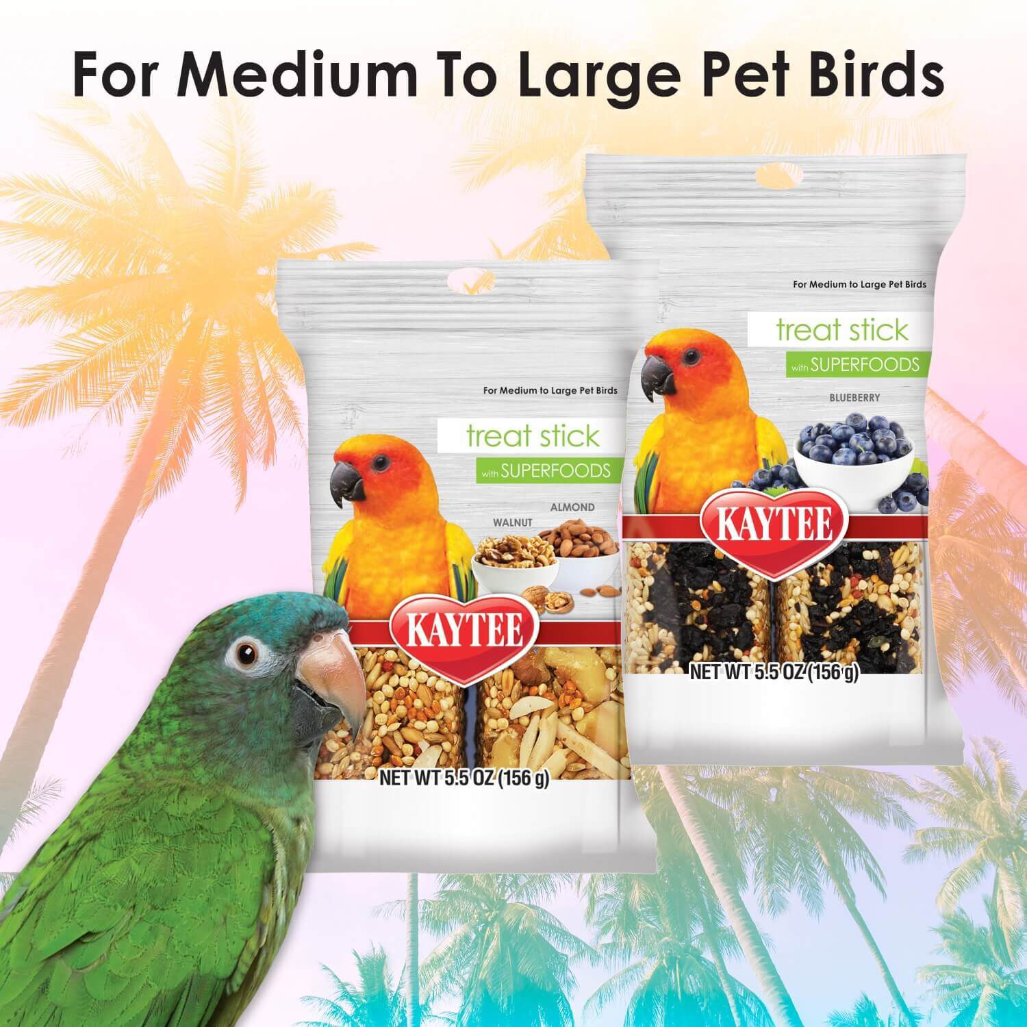 Kaytee Avian Superfood Treat Sticks, Blueberry