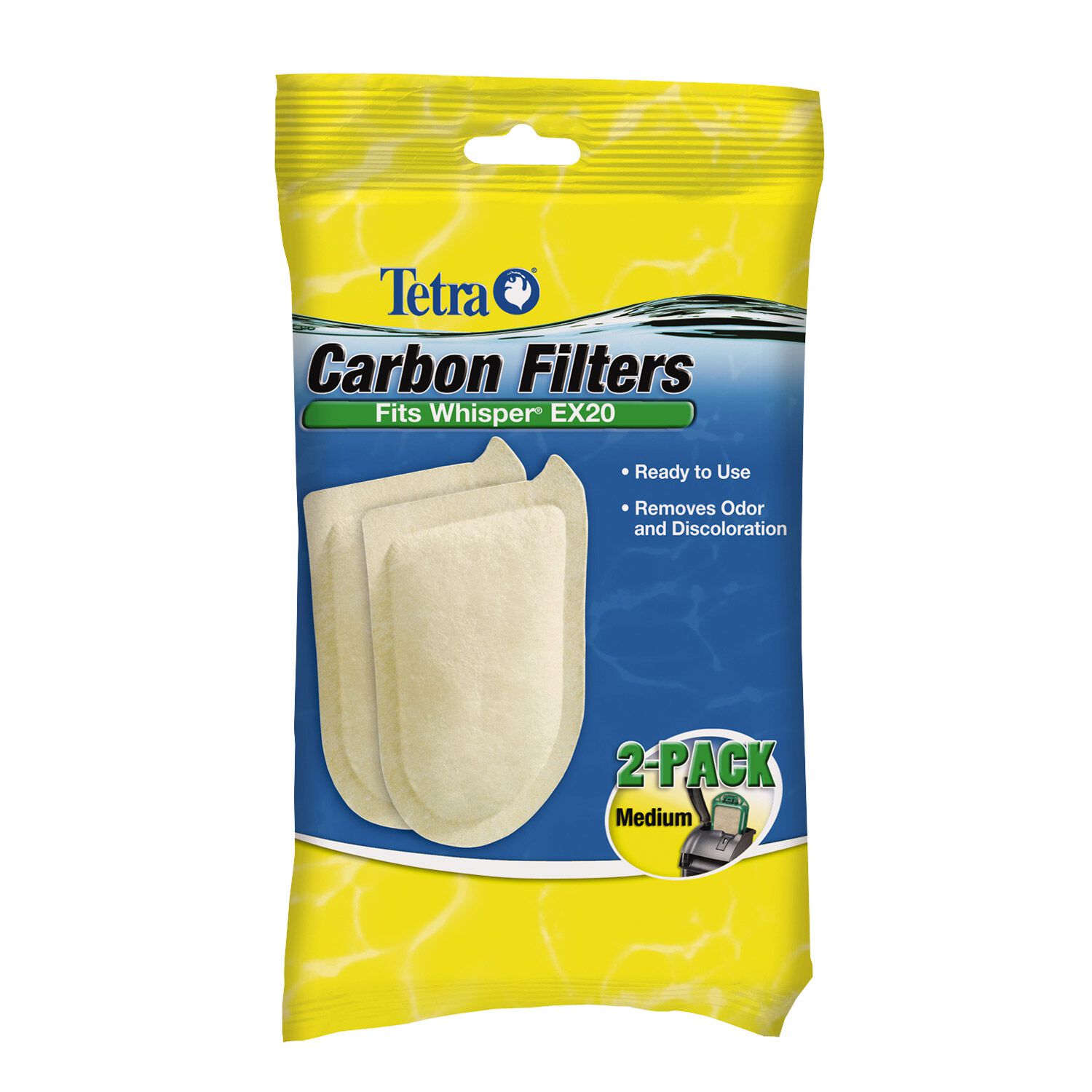Whisper Carbon Replacement Filter Cartridges For Ex20 4Pk