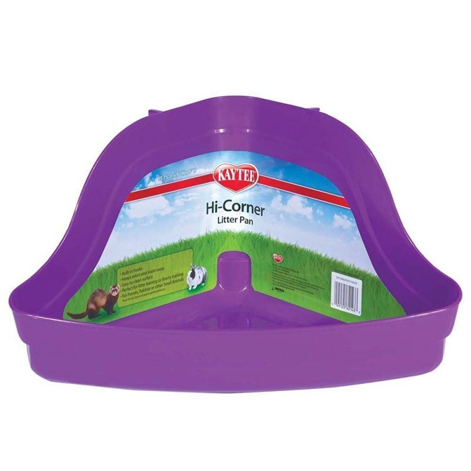 Kaytee Hi-Corner Litter Pan For Small Animals
