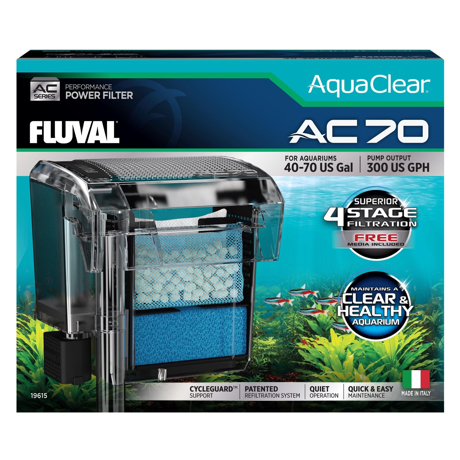 Fluval Aquaclear 70 Power Filter For Aquariums