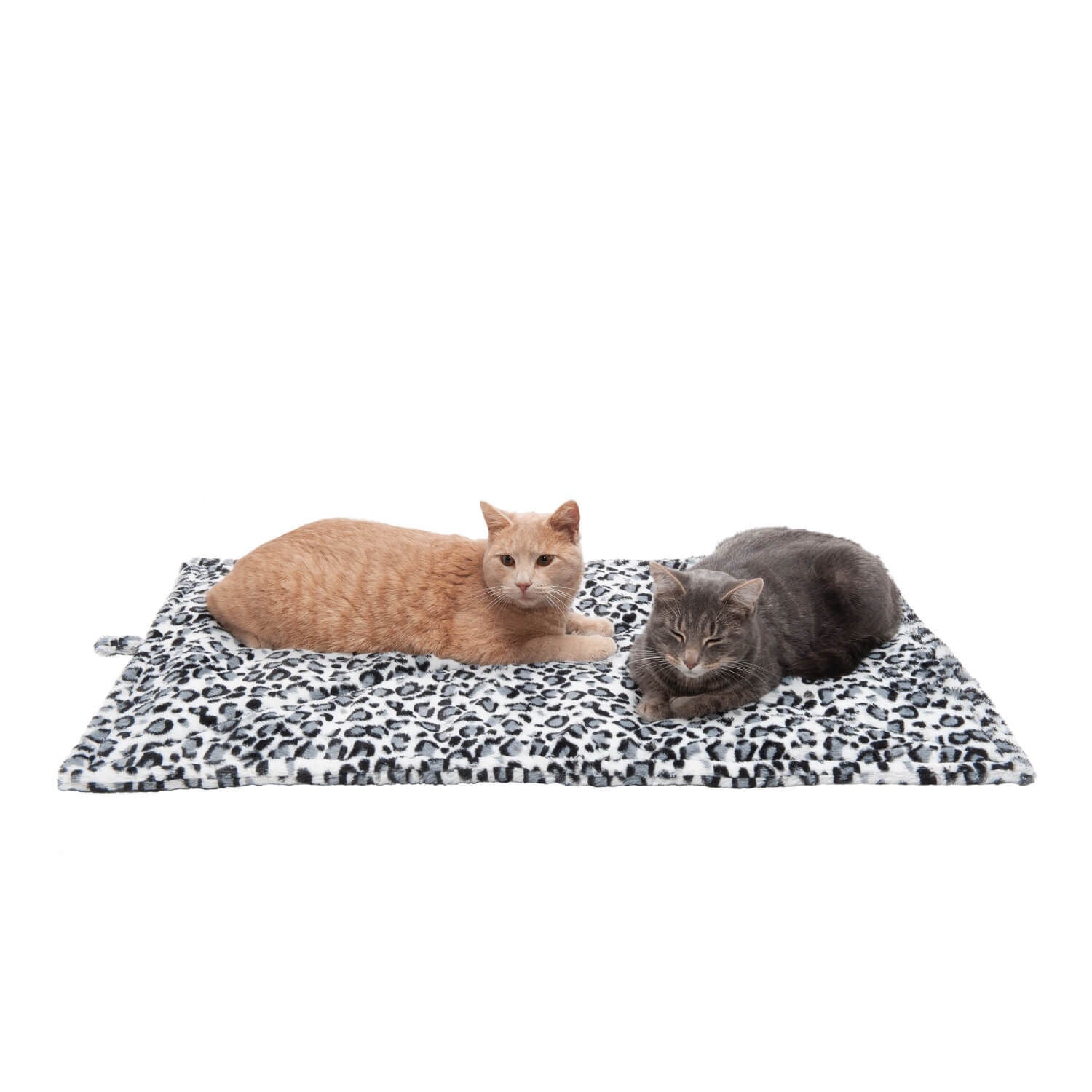 Furhaven Thermanap Quilted Faux Fur Insulated Thermal Self-Warming Pet Bed Mat - Snow Leopard