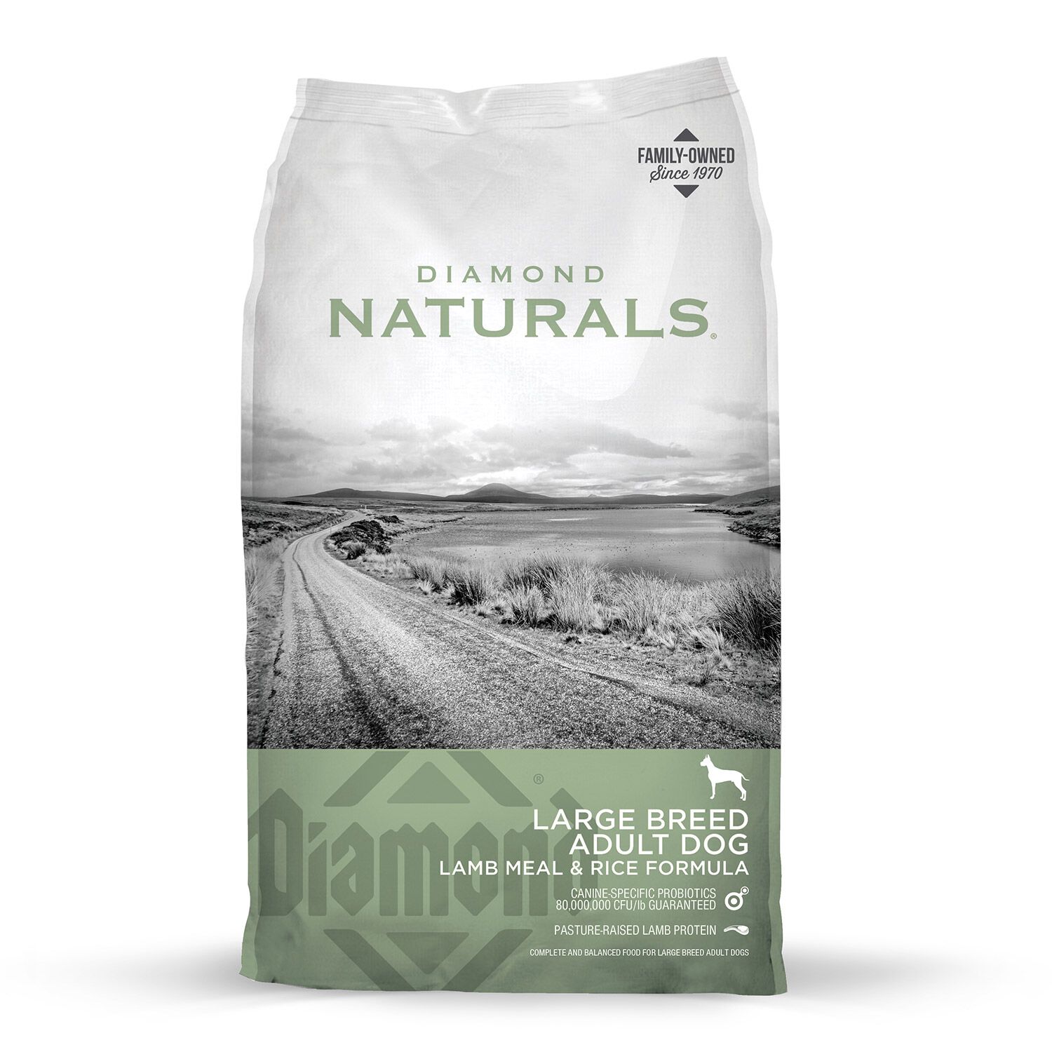 Diamond Naturals Large Breed Adult Lamb & Rice Formula Dry Dog Food, 40-Lb Bag