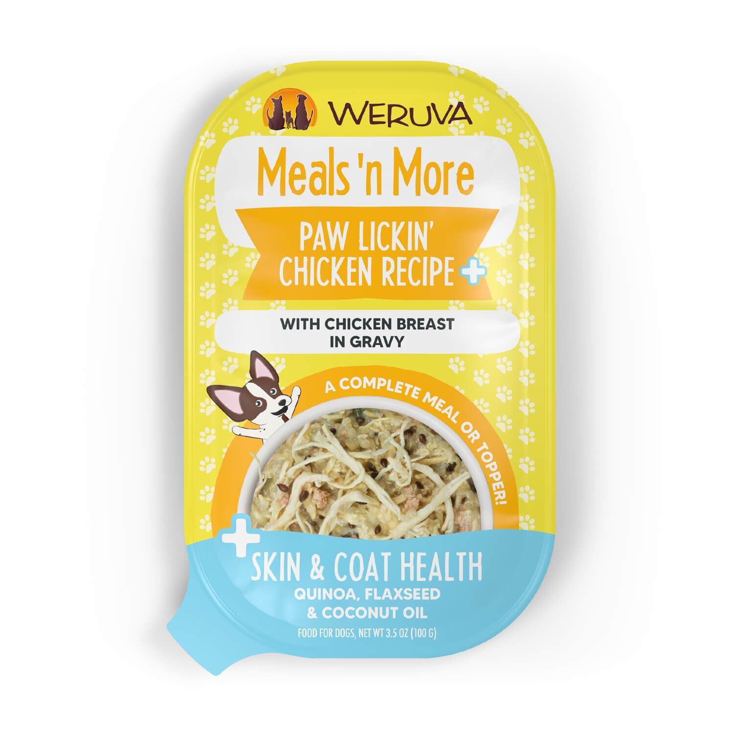 Weruva Dog Meals 'N More Natural Paw Lickin&rsquo; Chicken Recipe Plus Skin & Coat Health Wet Dog Food