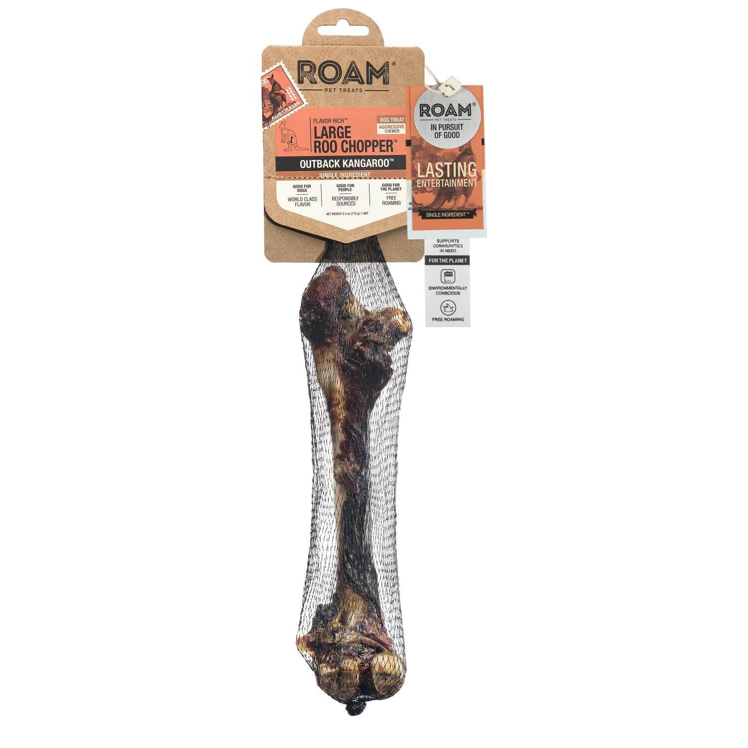 Roam Long Lasting Large Roo Chopper Kangaroo Femur Dog Treat