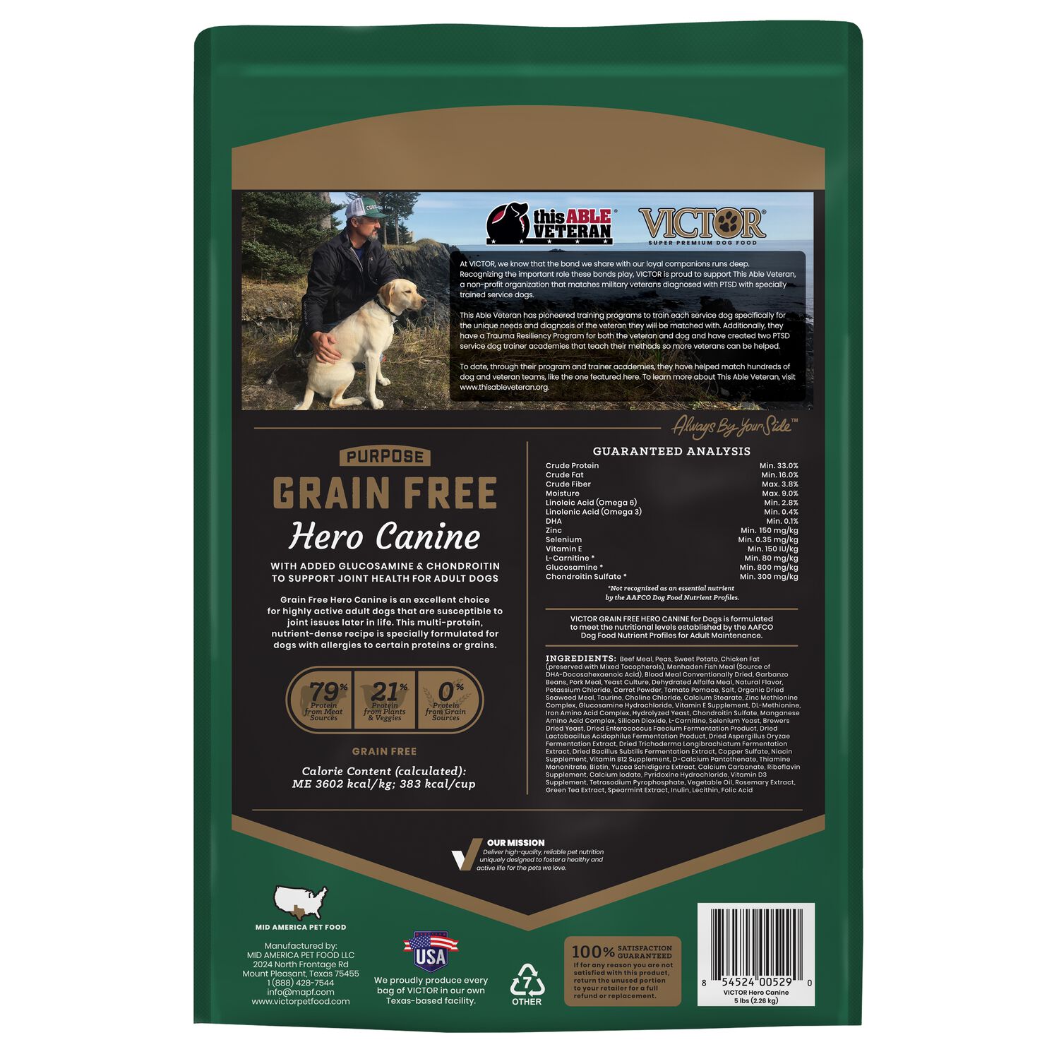Victor Purpose Grain Free Hero Canine Dry Dog Food