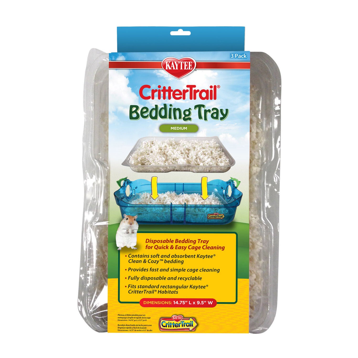 Kaytee Crittertrail Tray Small Animal Bedding