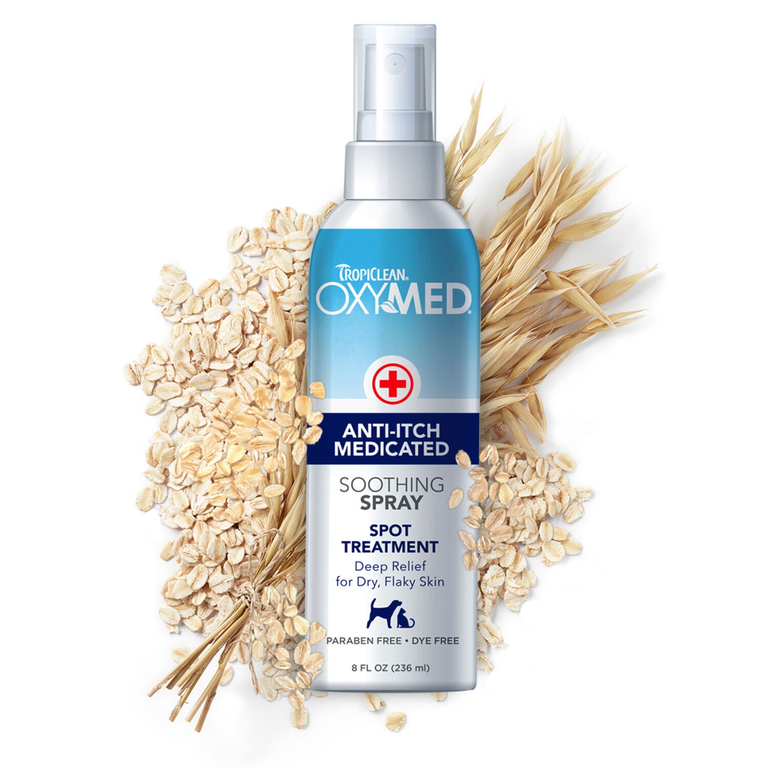 Tropiclean Oxymed Medicated Anti-Itch Soothing Spray For Dogs & Cats