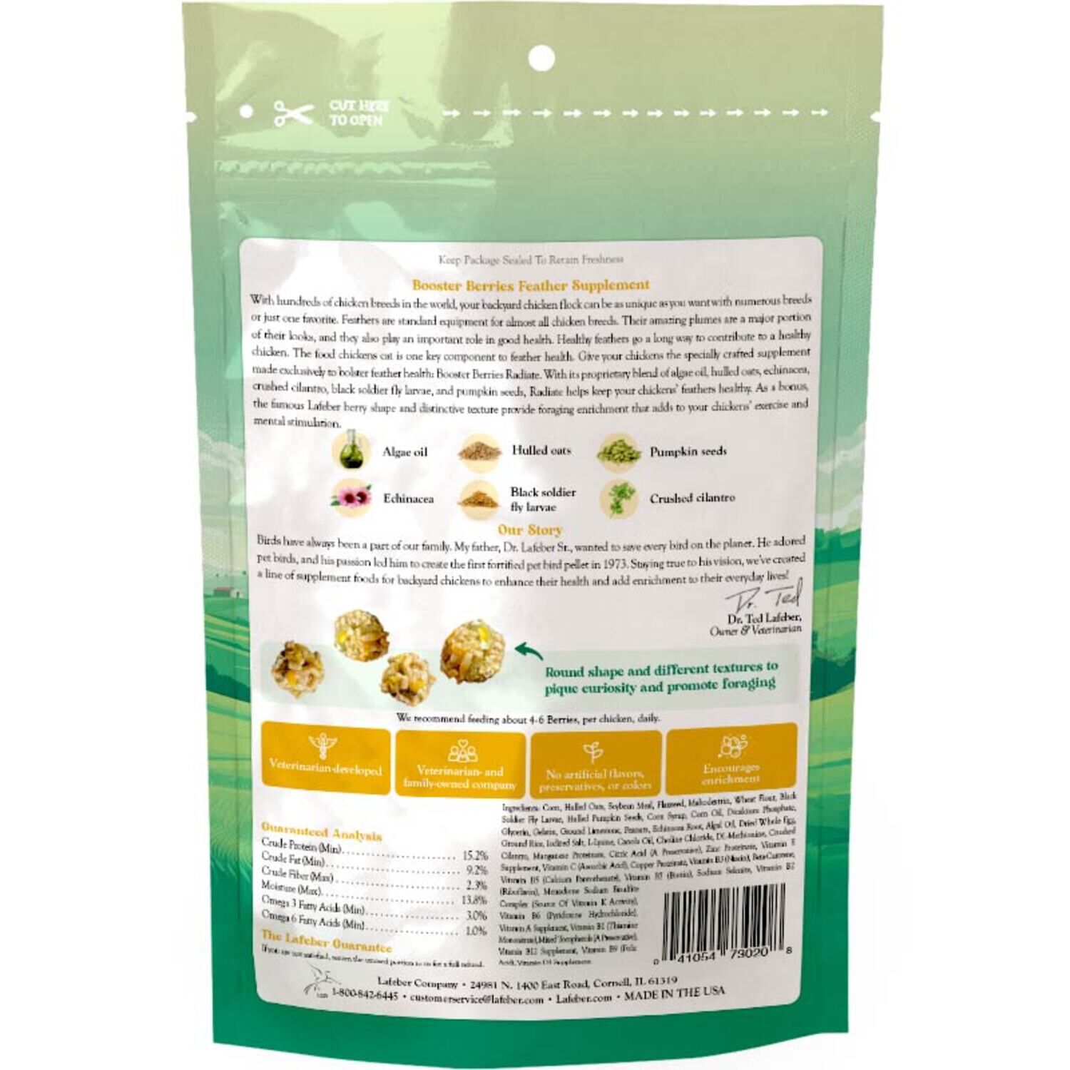 Lafeber Booster Berries Radiate Chicken Food Supplement, 10 Oz
