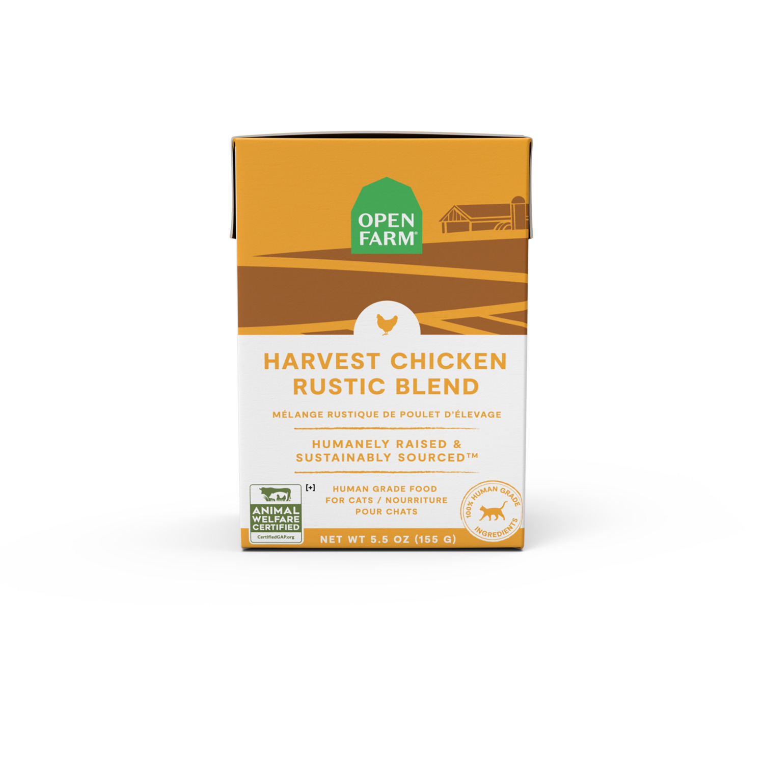 Open Farm Rustic Blends Harvest Chicken Recipe Wet Cat Food, 5.5Oz
