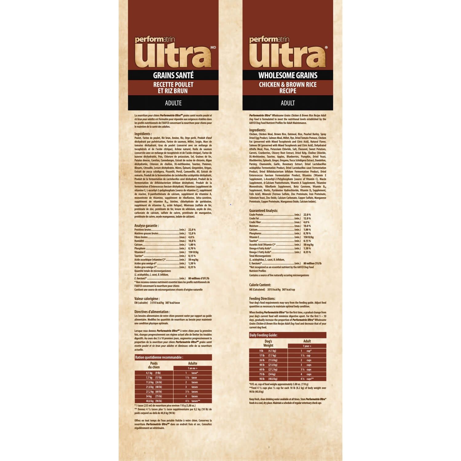 Performatrin Ultra Wholesome Grains Chicken & Brown Rice Adult Dry Dog Food