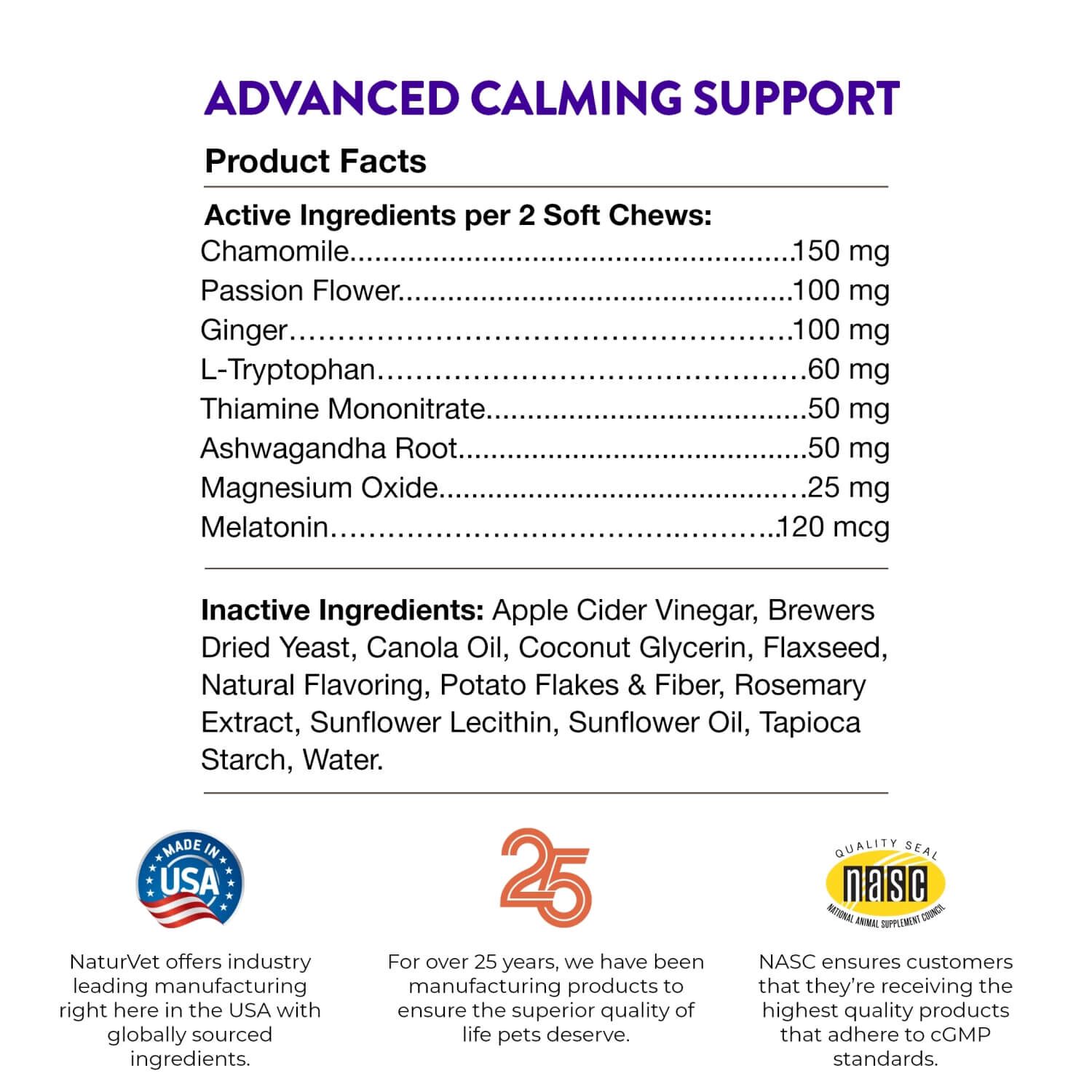Naturvet Evolutions Advanced Calming Support Soft Chew Supplements For Dogs