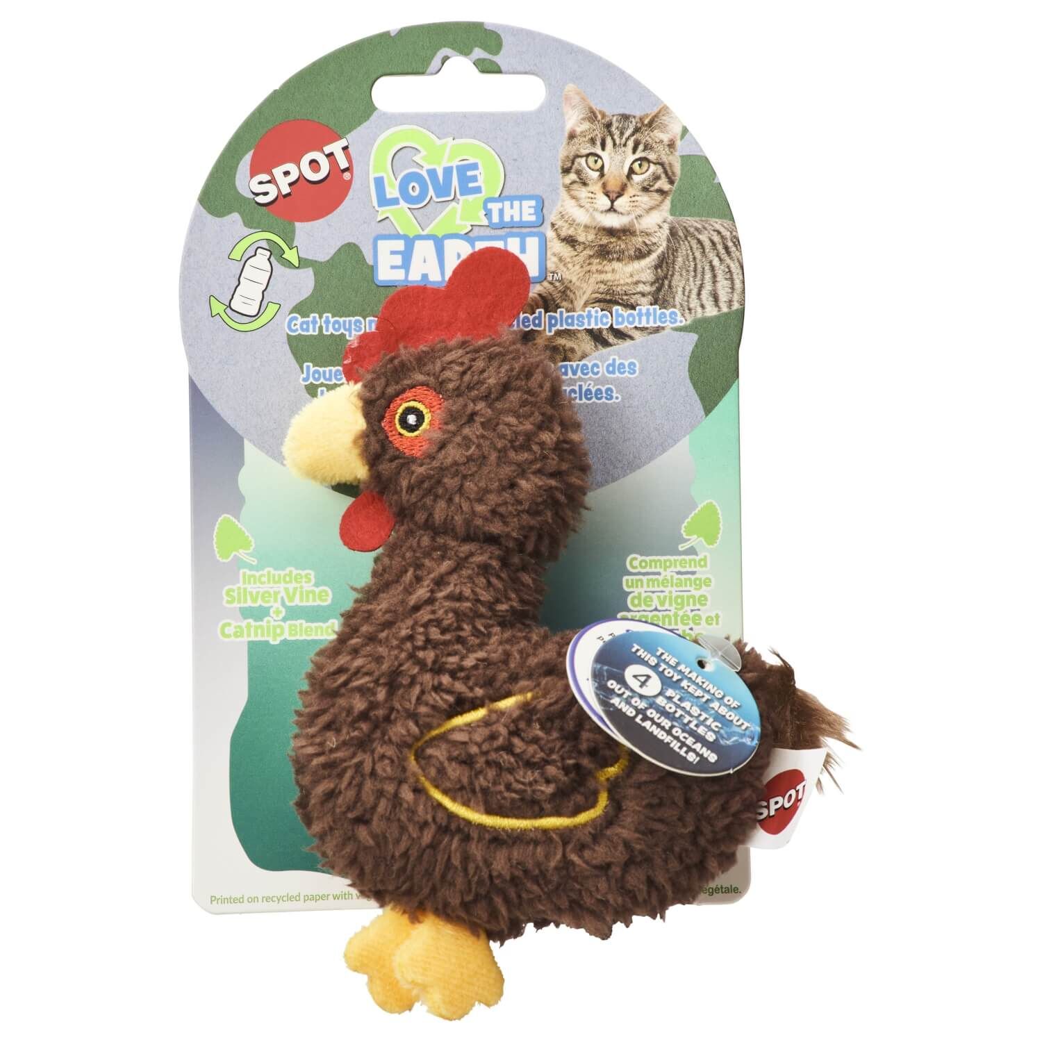 Spot Love The Earth Barnyard Birds Plush Catnip Cat Toy - Assorted Characters