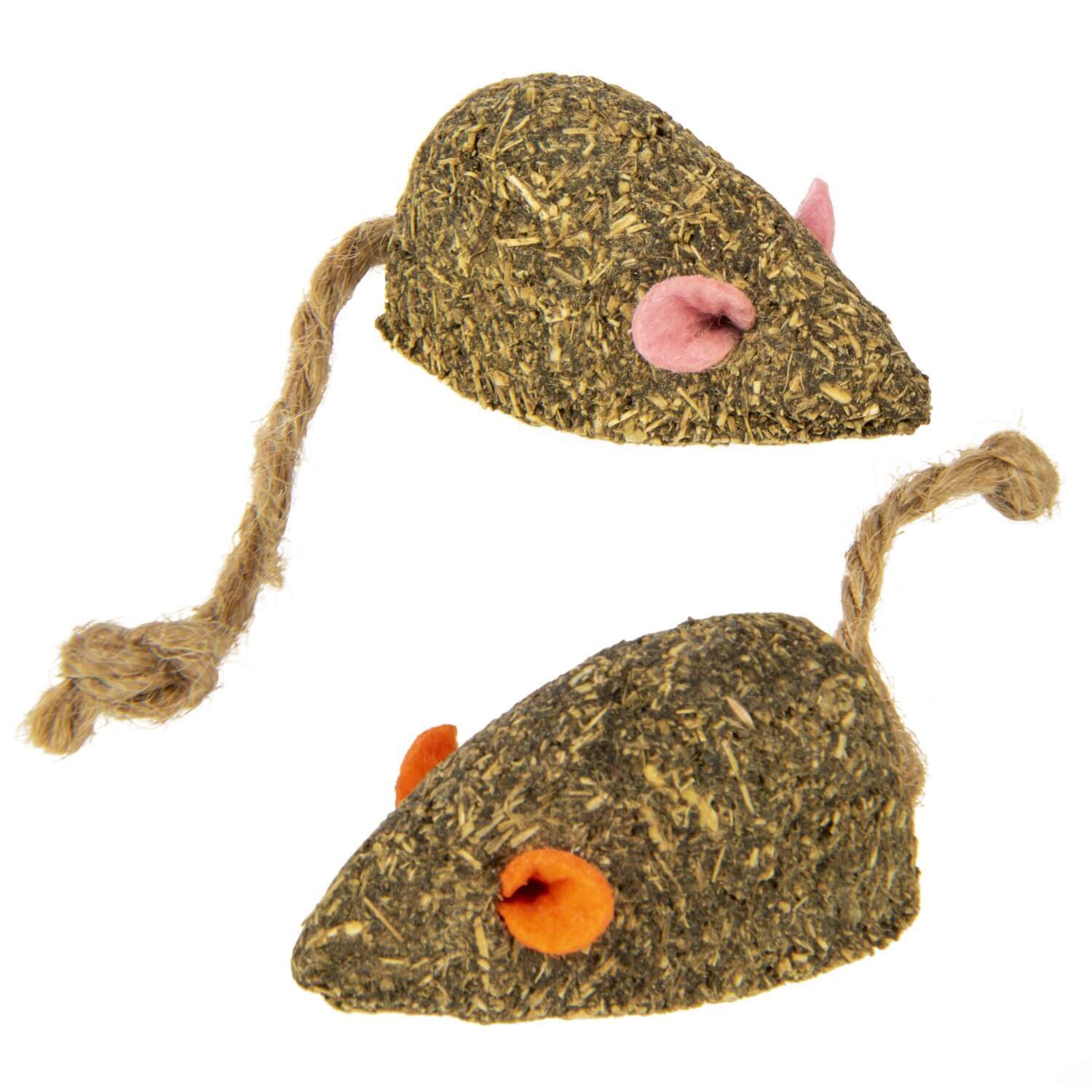Instincts By Smartykat&reg; Mousy Mayhem Happynip Silvervine & Catnip Compressed Catnip Cat Toy, Set Of 2